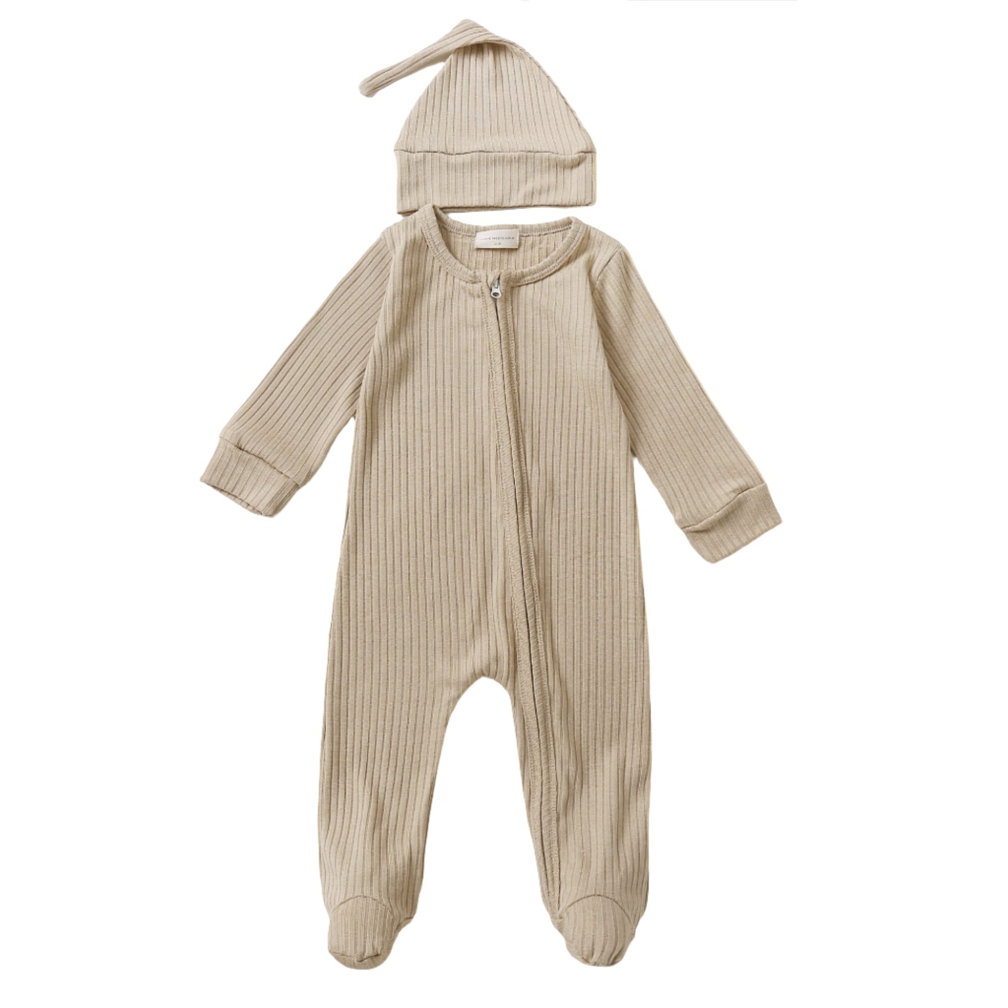 Ribbed Baby Zip Grow Suit | Baby Clothing at Louie Meets Lola