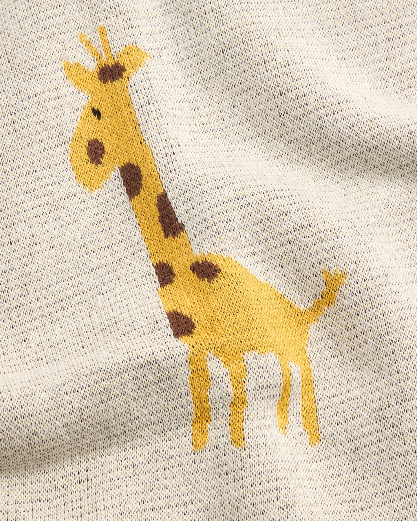 Geoff the Giraffe Blanket in Yellow - Baby Blankets at Louie Meets Lola