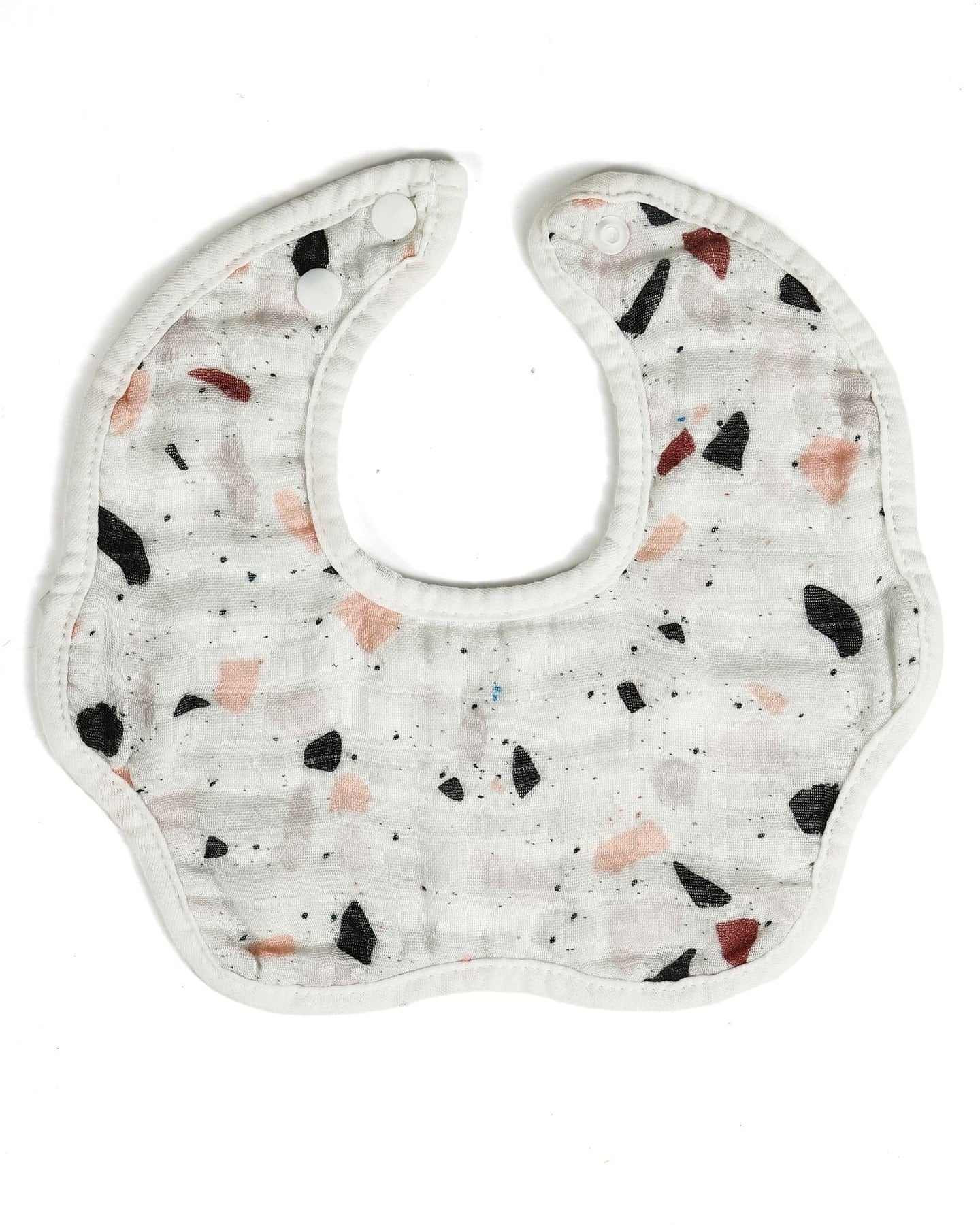 Terrazzo Scalloped Bib - Baby Bibs at Louie Meets Lola