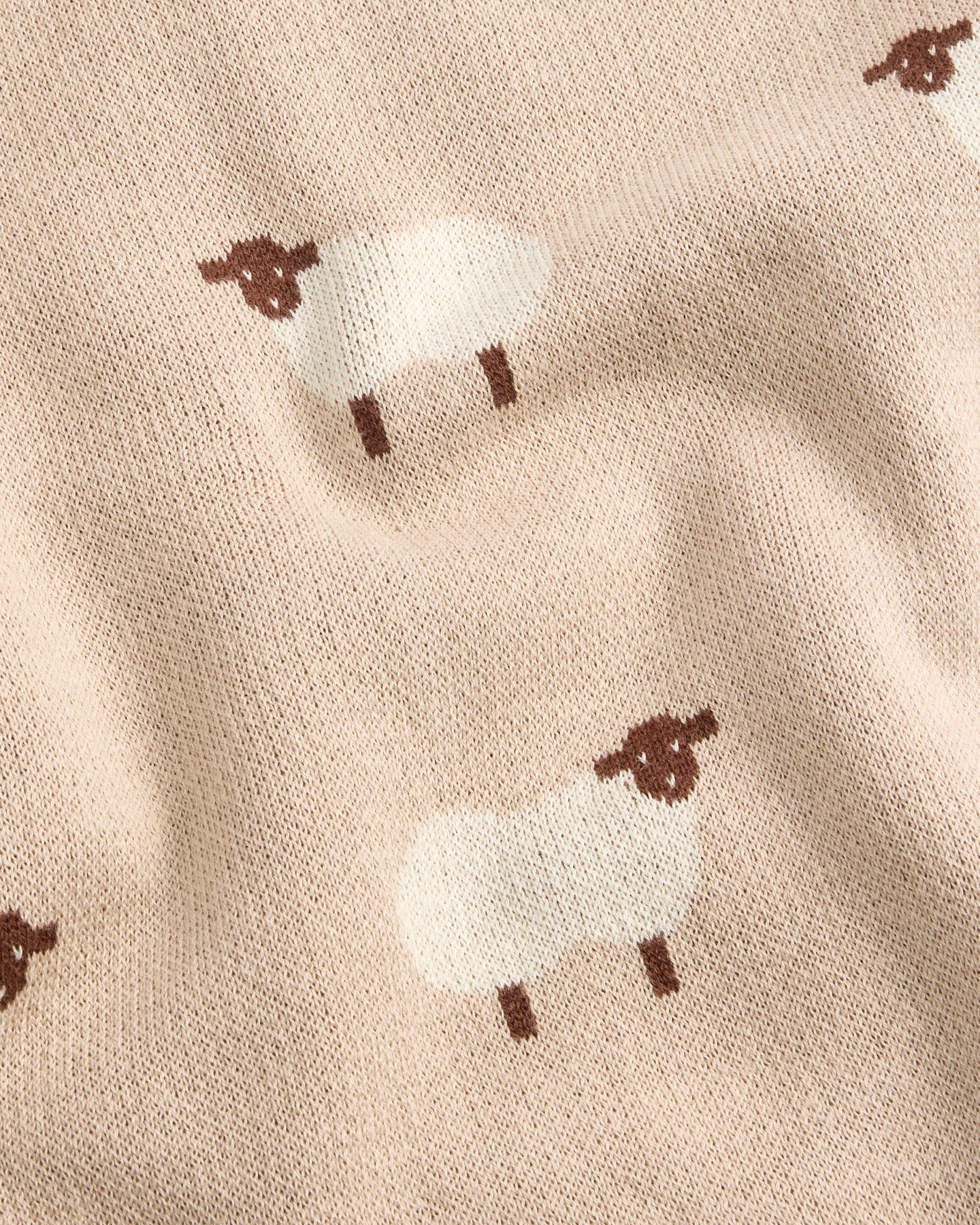 Baah Baah Blanket in Nude - Baby Blankets at Louie Meets Lola
