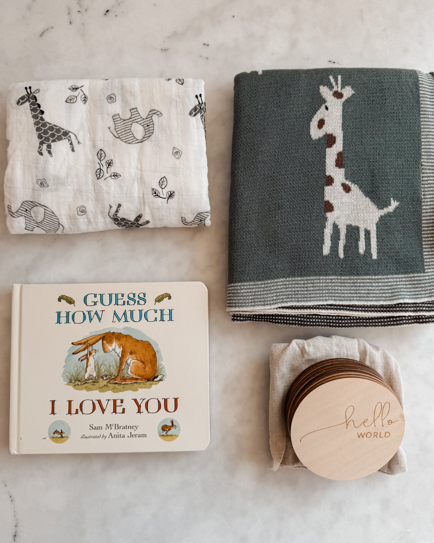 Chic Milestone Plaque Set - Baby Decorative Plaques at Louie Meets Lola