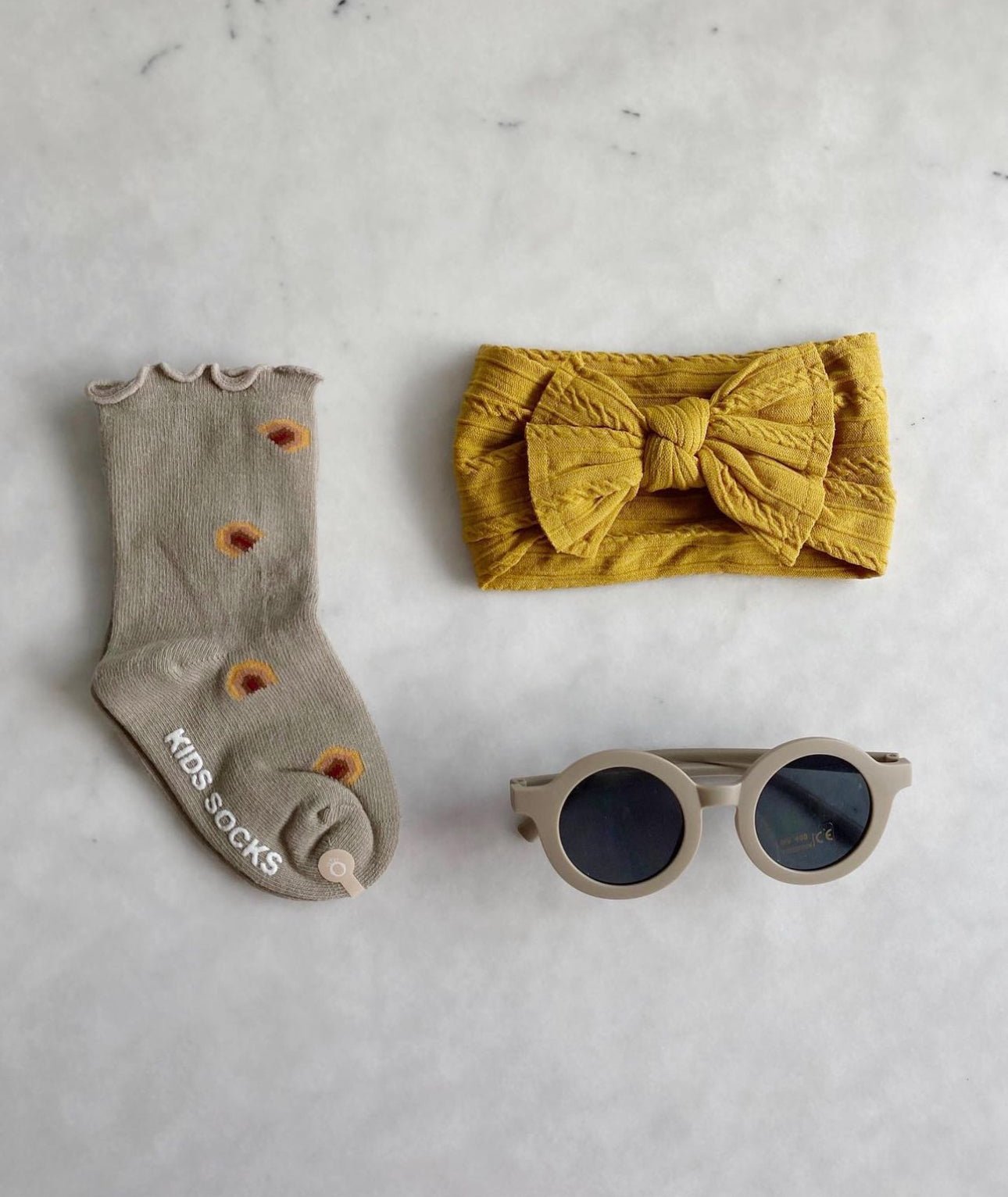 Scarlett Oversized Topknot Headband - Mustard - Baby Headbands at Louie Meets Lola