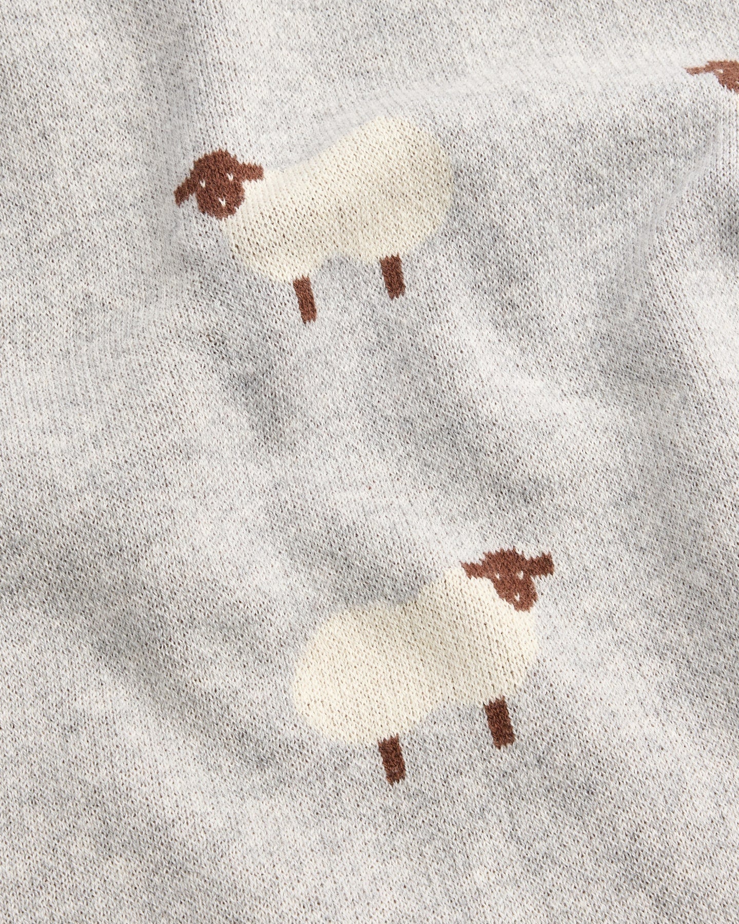 Baah Baah Blanket in Grey - Baby Blankets at Louie Meets Lola