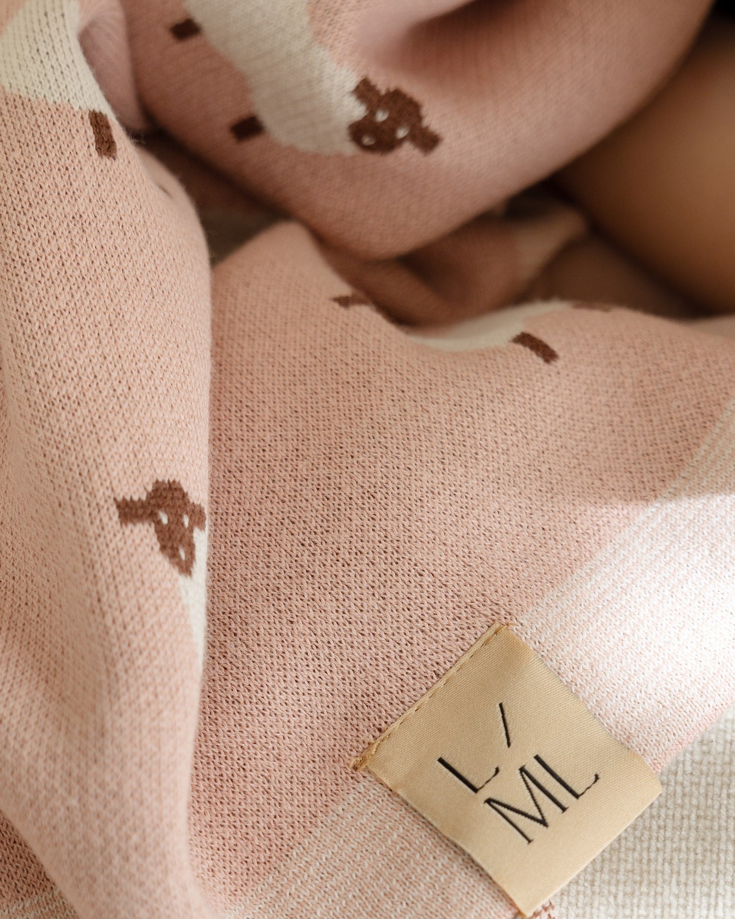Baah Baah Blanket in Pink - Baby Blankets at Louie Meets Lola