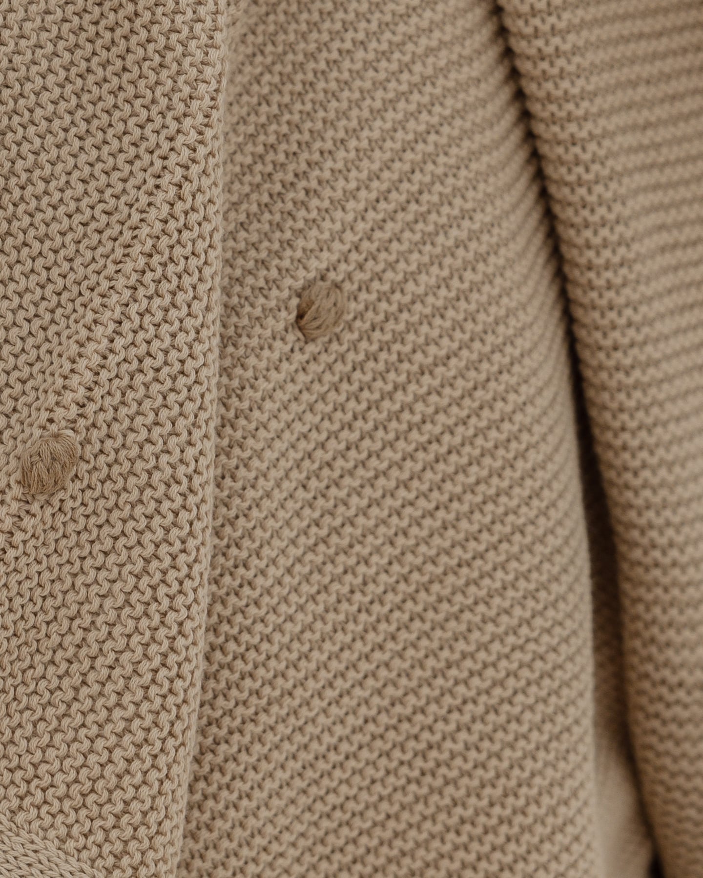 Milkdrop Knitted Blanket in Nude - Baby Blankets at Louie Meets Lola