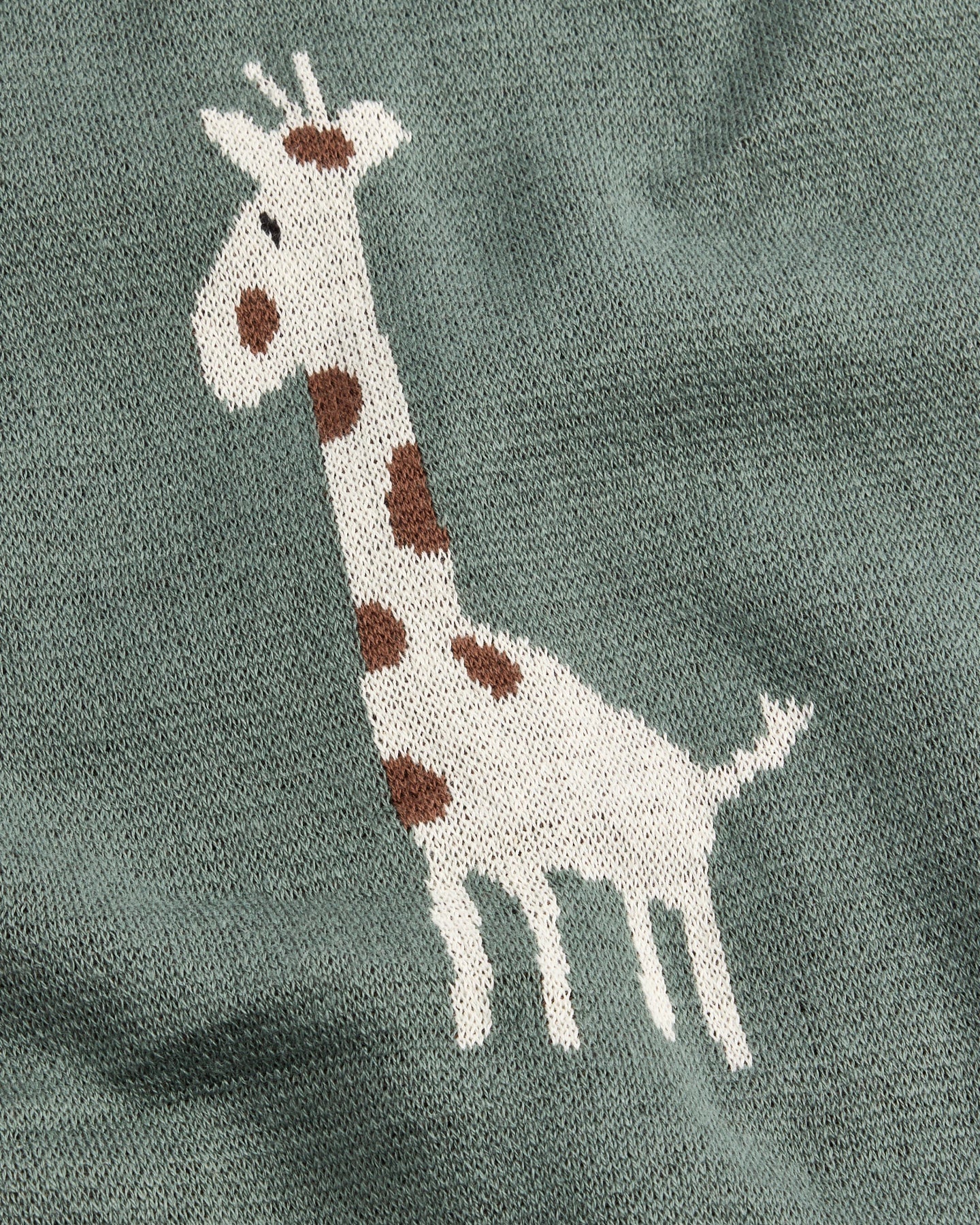 Geoff the Giraffe Blanket in Green - Baby Blankets at Louie Meets Lola