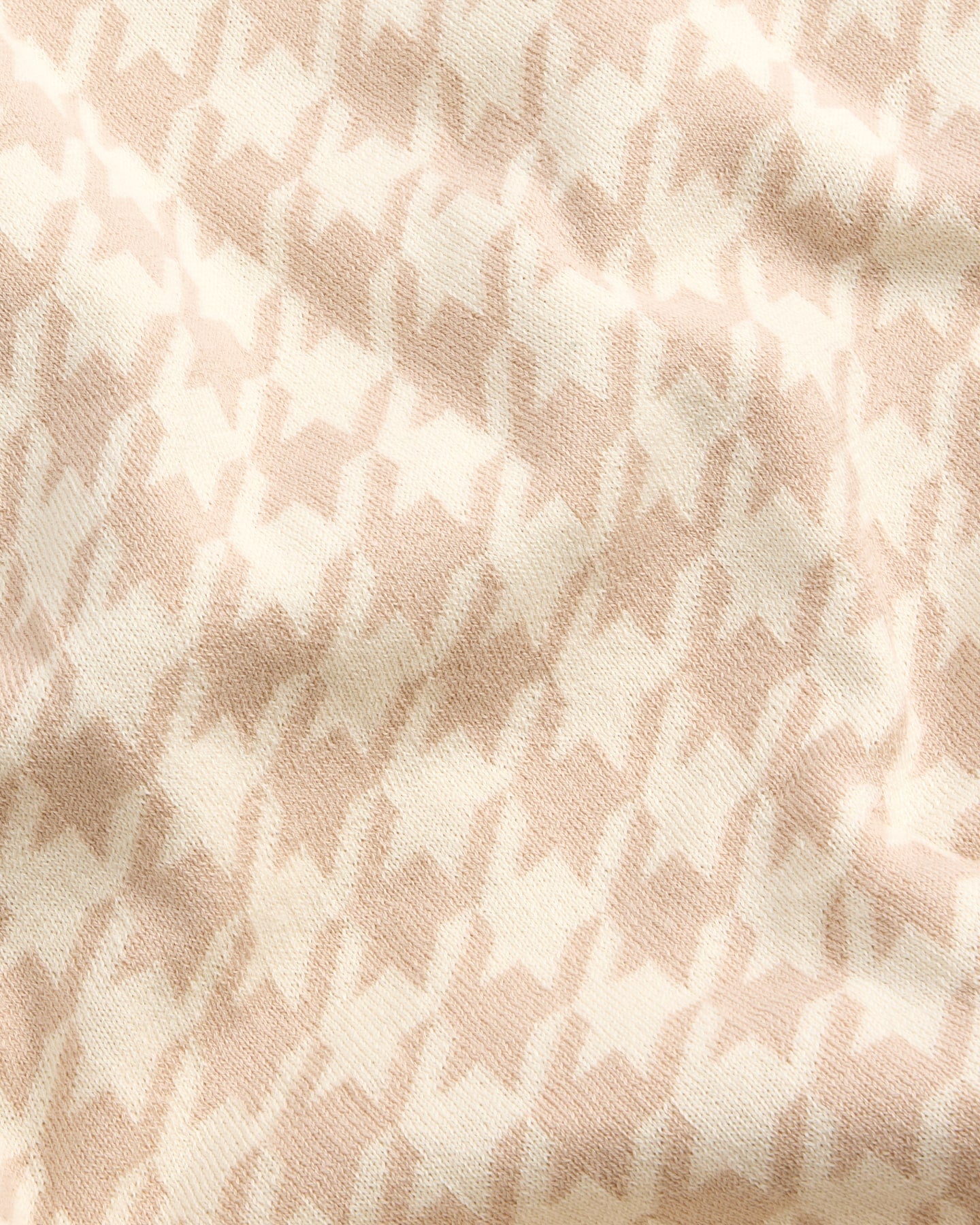 Macro Houndstooth Blanket in Nude - Baby Blankets at Louie Meets Lola