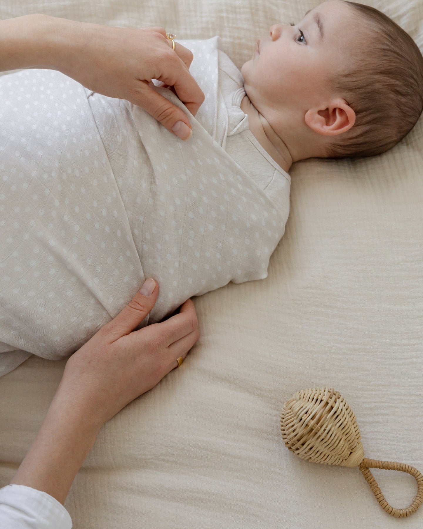 Polka Dot Swaddle
