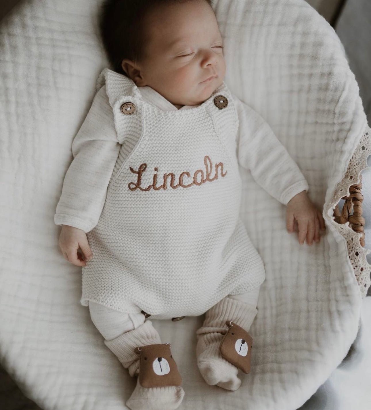 In the Jungle Bear Socks - Baby Socks at Louie Meets Lola