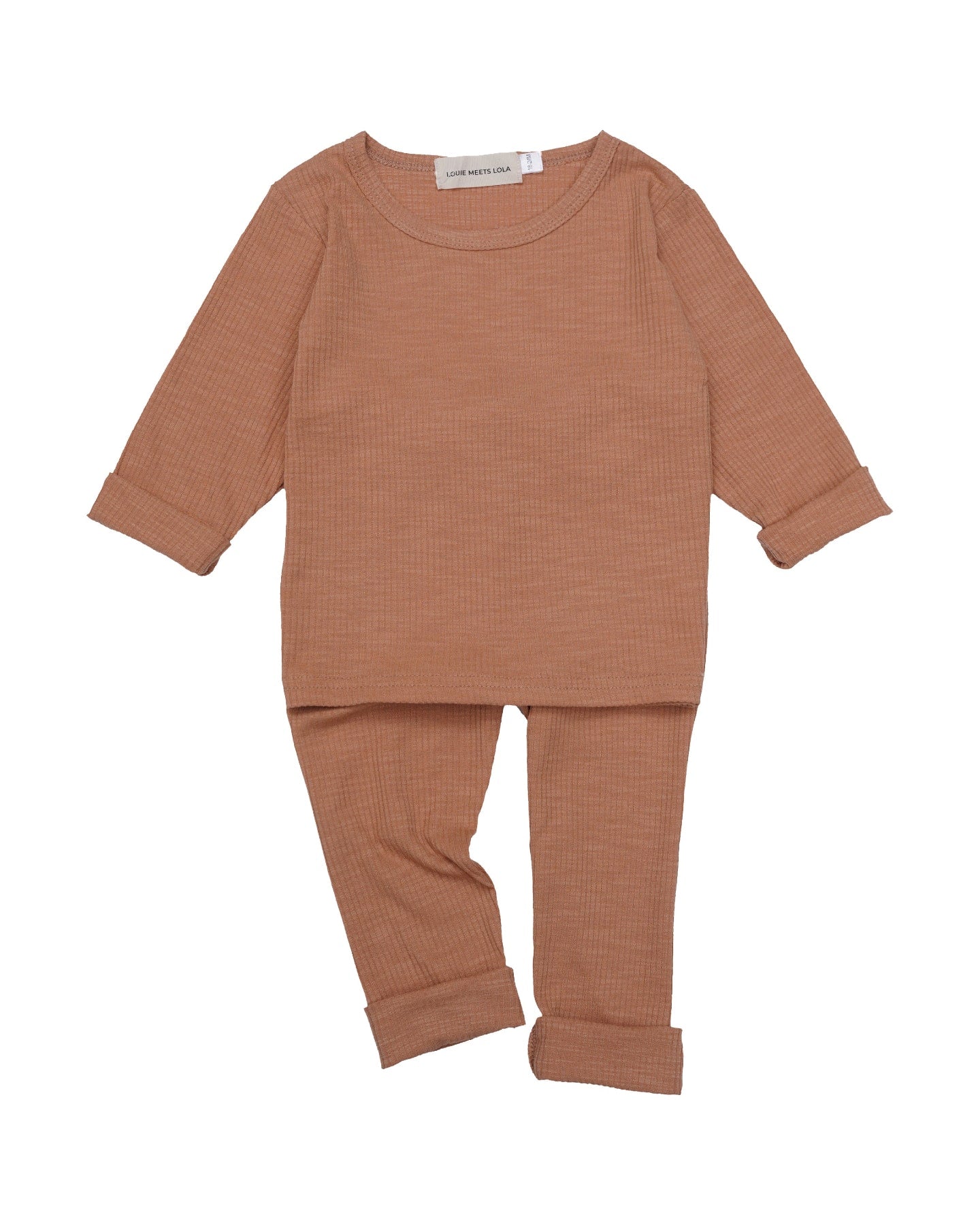 Ribbed Jumper Set - Nude - Baby Outfits at Louie Meets Lola
