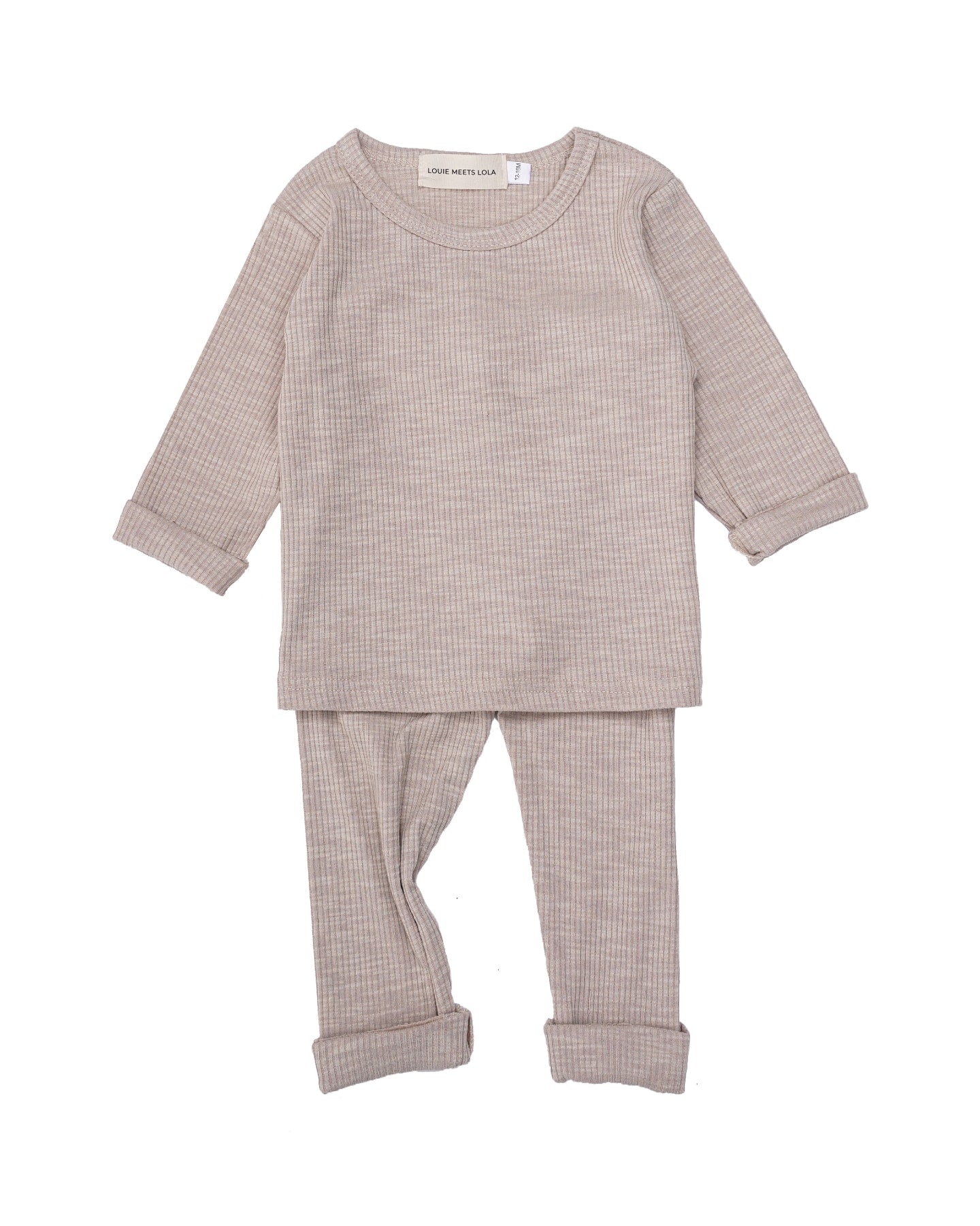 Ribbed Jumper Set - Oat - Baby Outfits at Louie Meets Lola