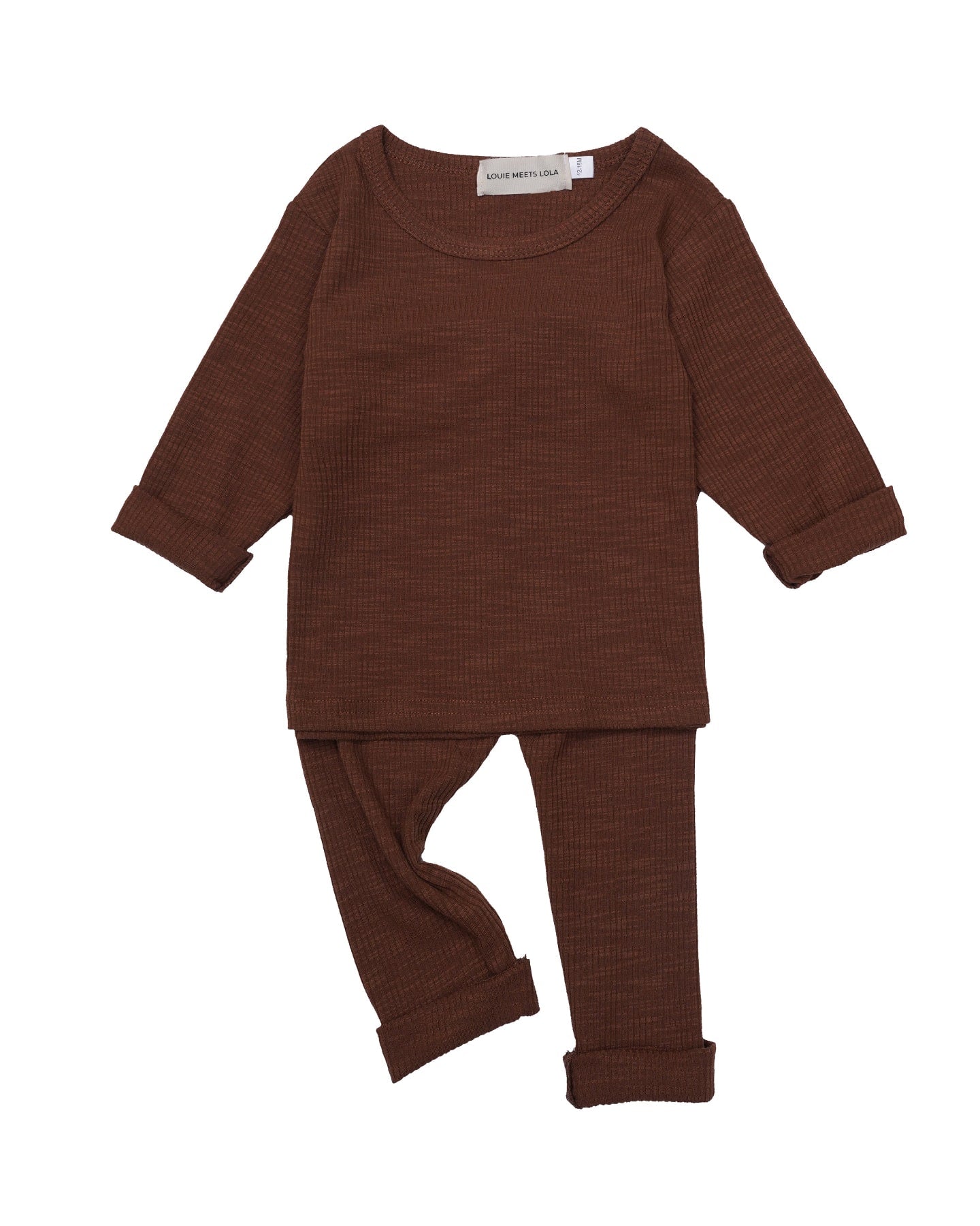 Ribbed Jumper Set - Brown - Baby Outfits at Louie Meets Lola