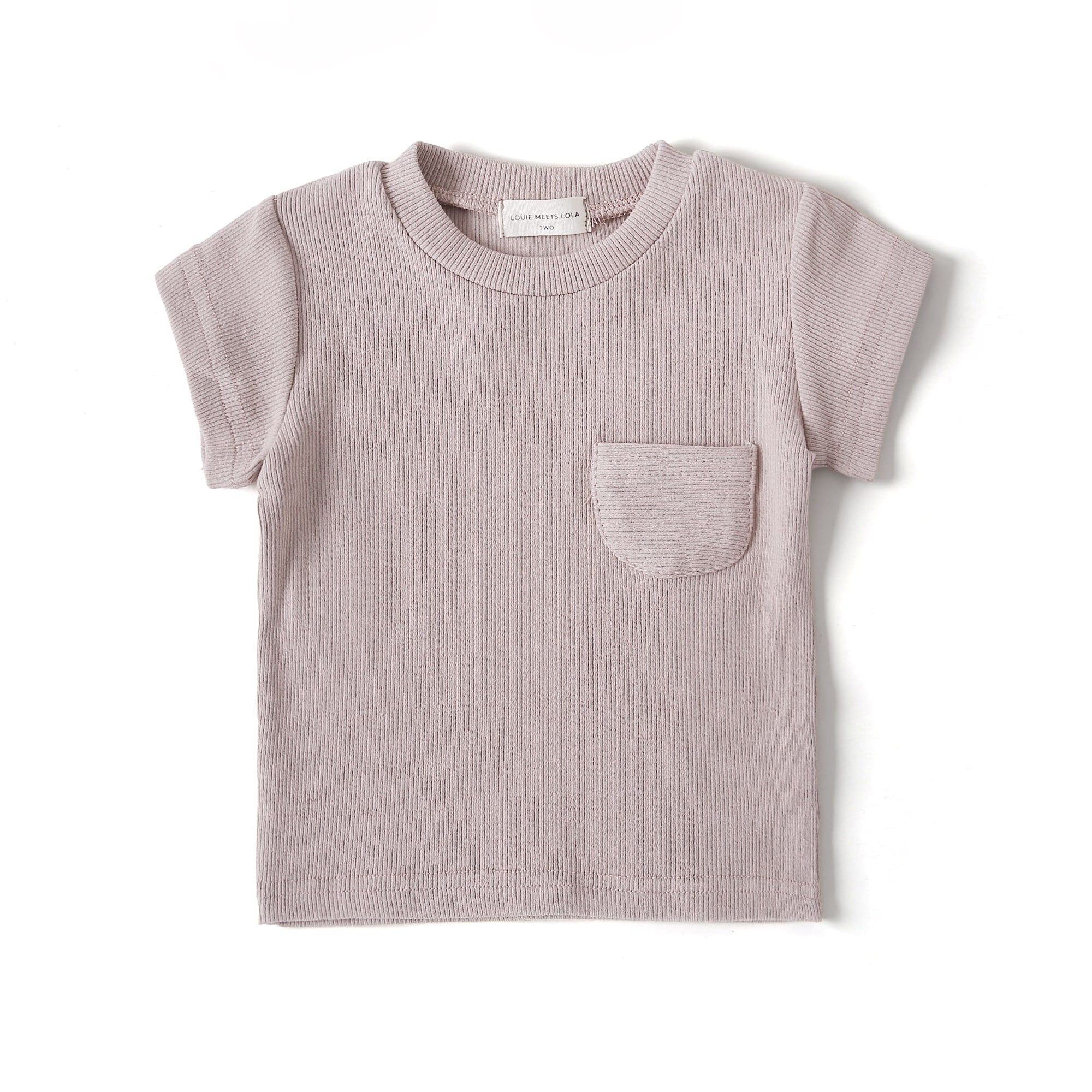 Ribbed Pocket Tee - Baby Tops at Louie Meets Lola