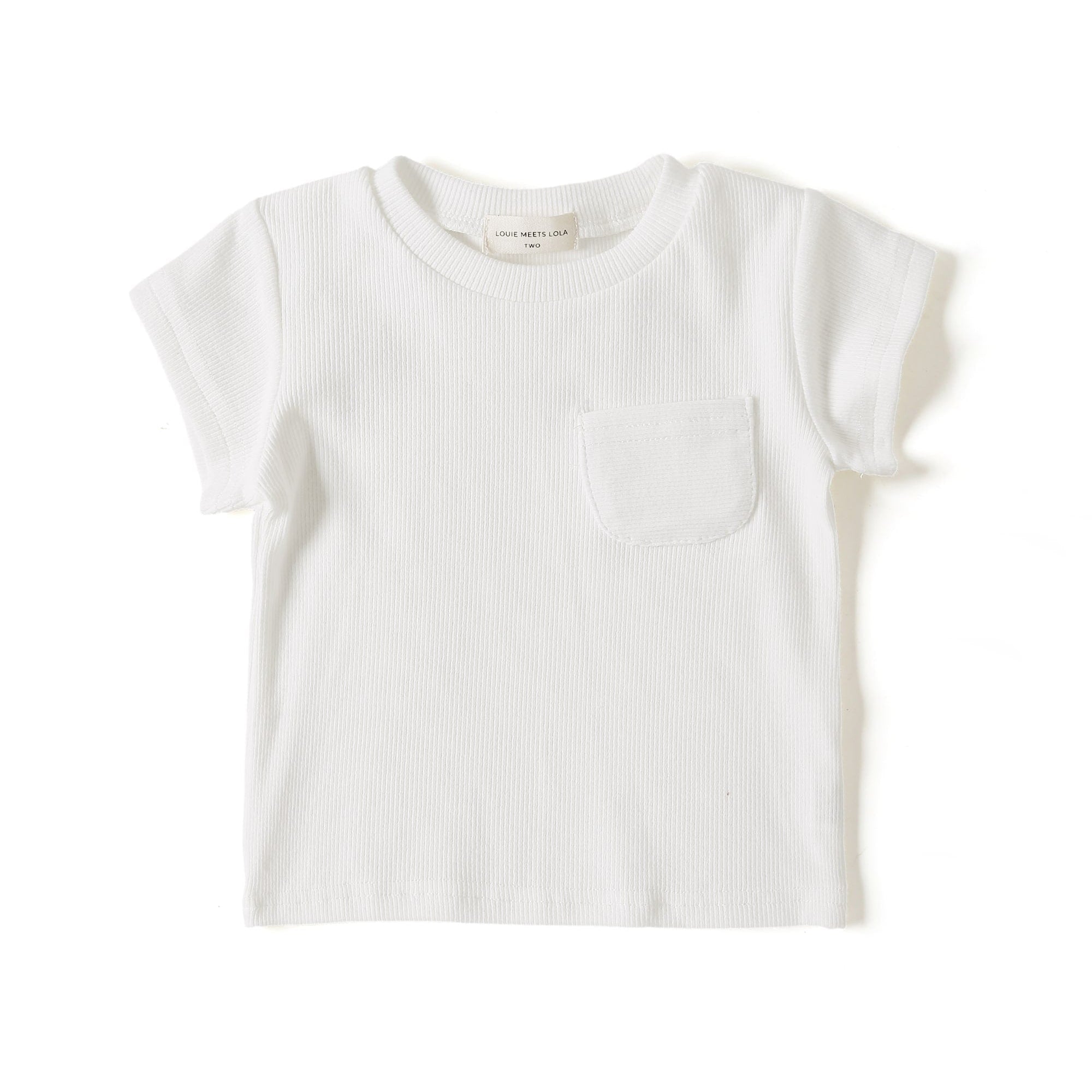 Ribbed Pocket Tee - Baby Clothes & Tops at Louie Meets Lola