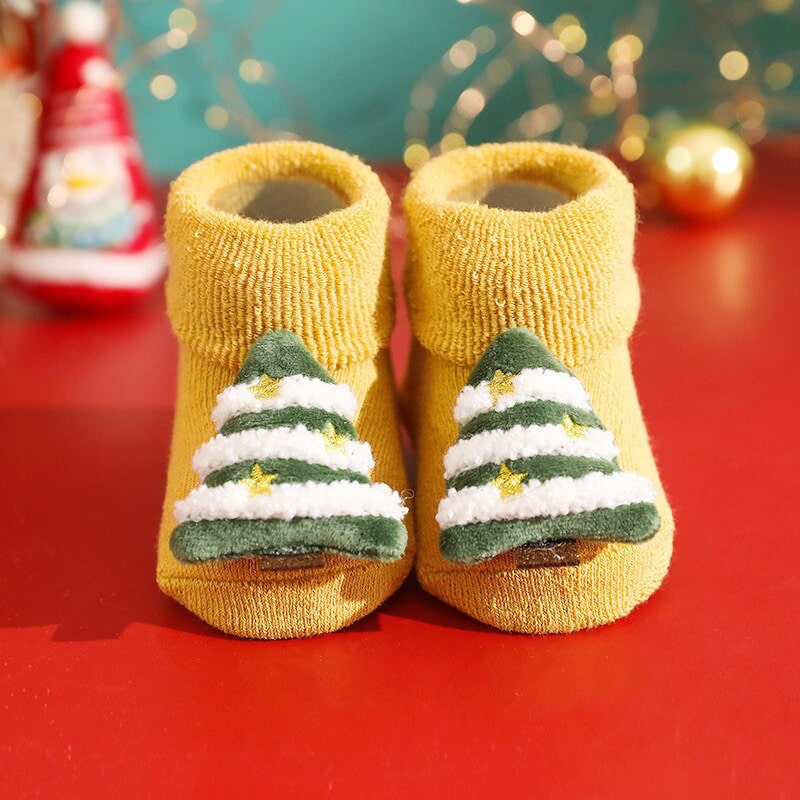 Christmas Tree Socks - Baby Socks at Louie Meets Lola