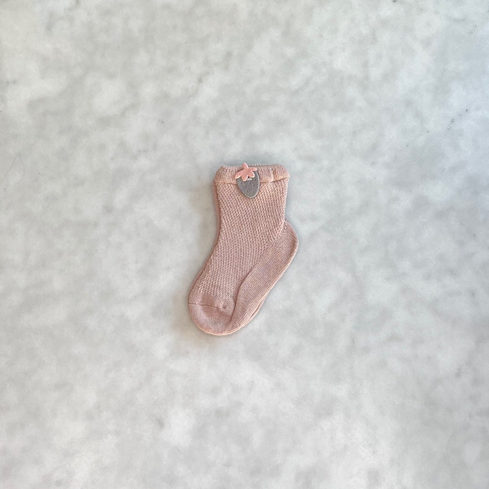 Cotton Strawberry Socks - Baby Socks at Louie Meets Lola
