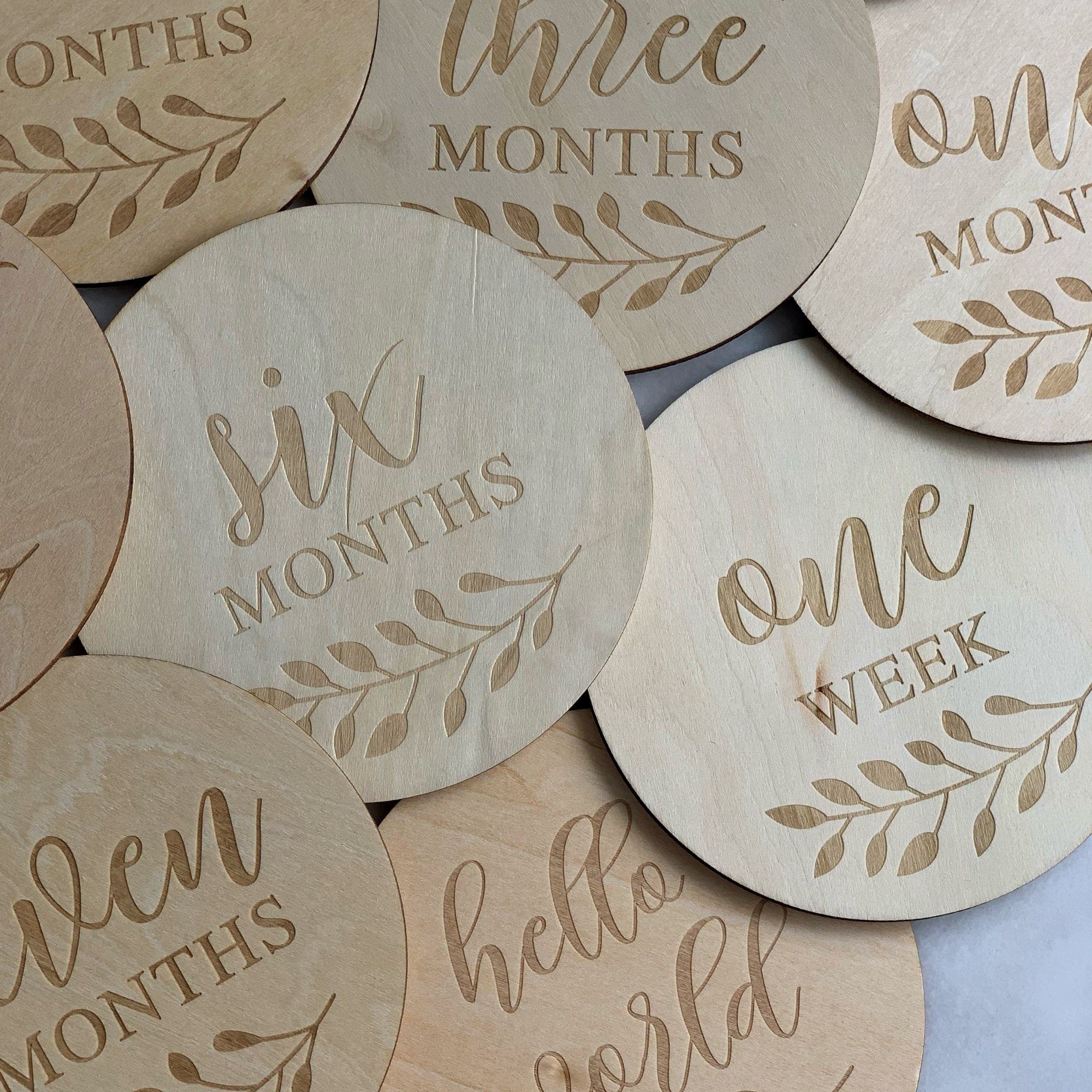 Bloom Milestone Plaque Set - Buy Decorative Plaques at Louie Meets Lola