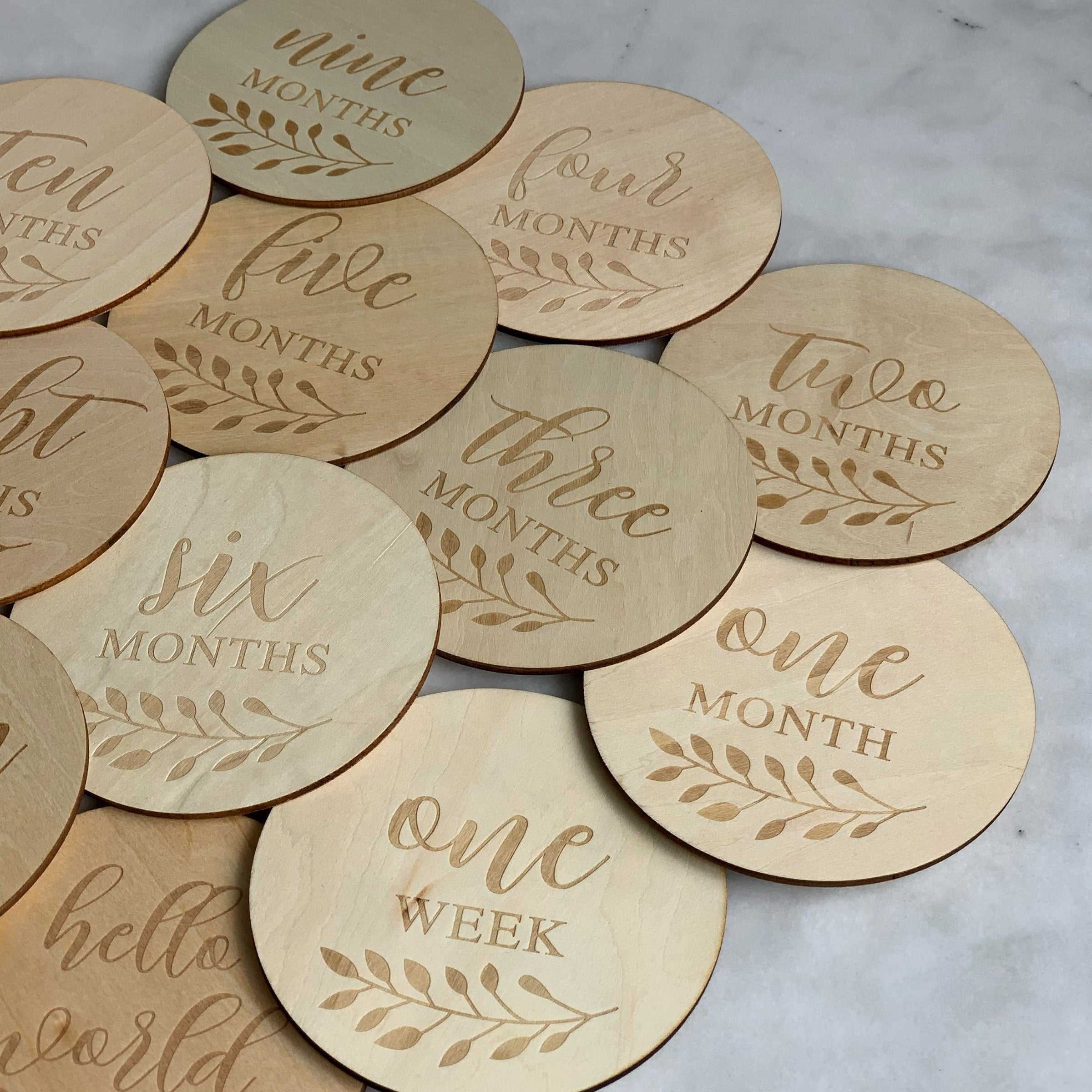 Bloom Milestone Plaque Set - Buy Decorative Plaques at Louie Meets Lola