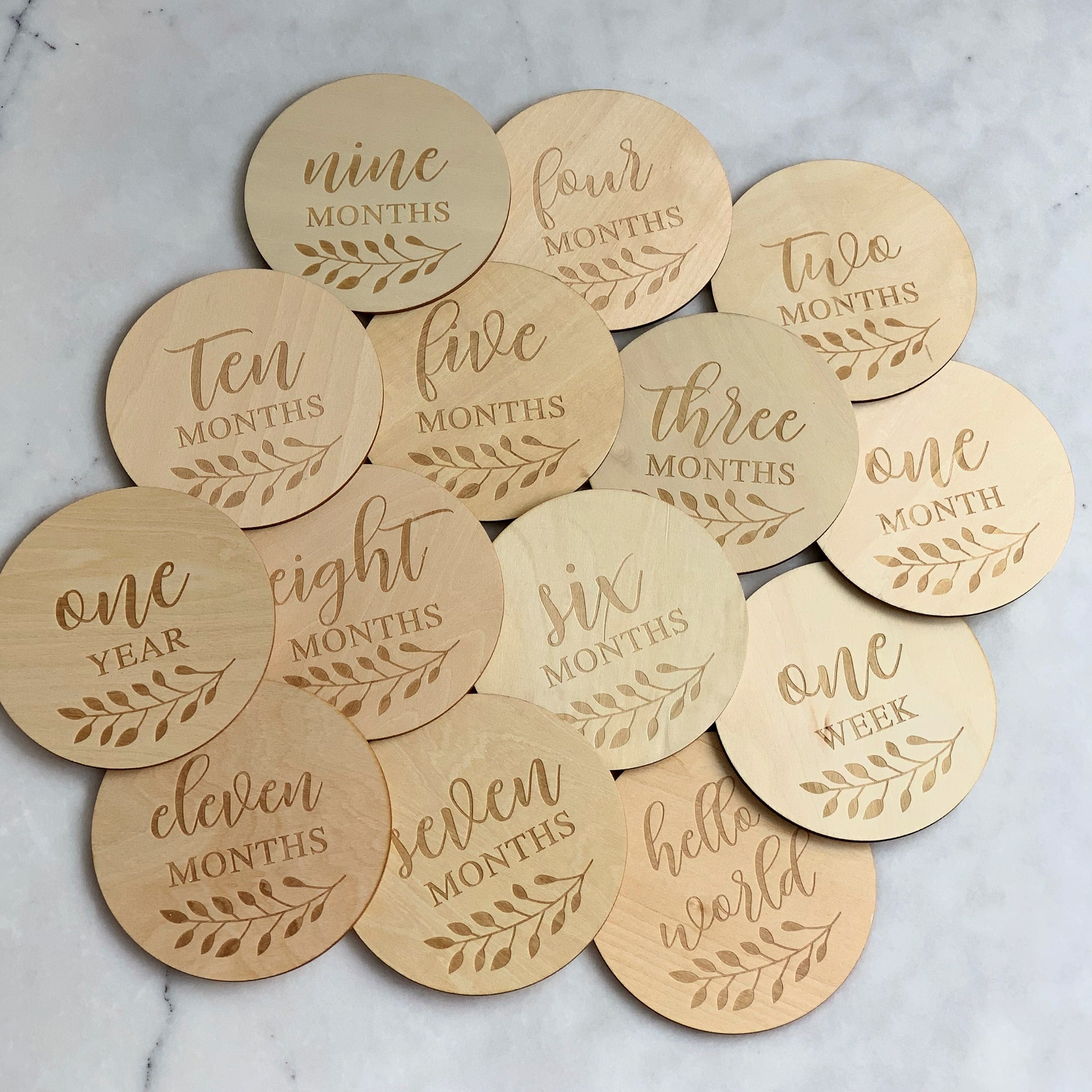 Bloom Milestone Plaque Set - Buy Decorative Plaques at Louie Meets Lola