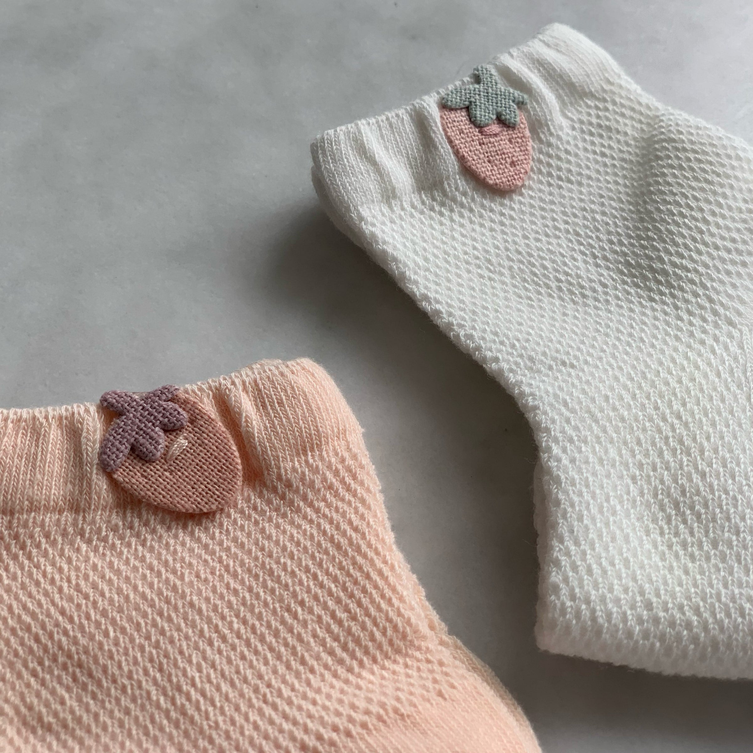 Cotton Strawberry Socks - Baby Socks at Louie Meets Lola