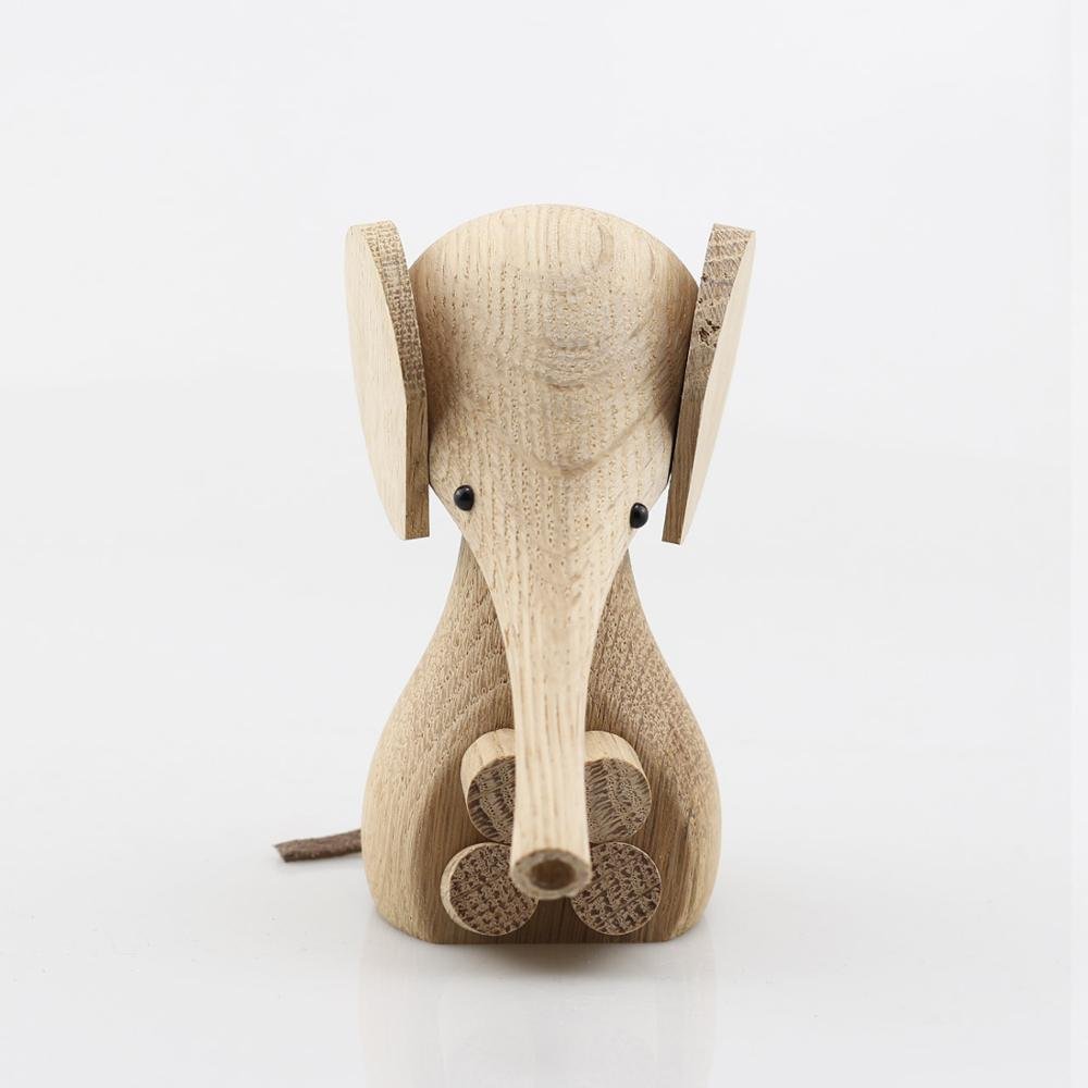 Ernie the Wooden Elephant - Buy Figurines at Louie Meets Lola