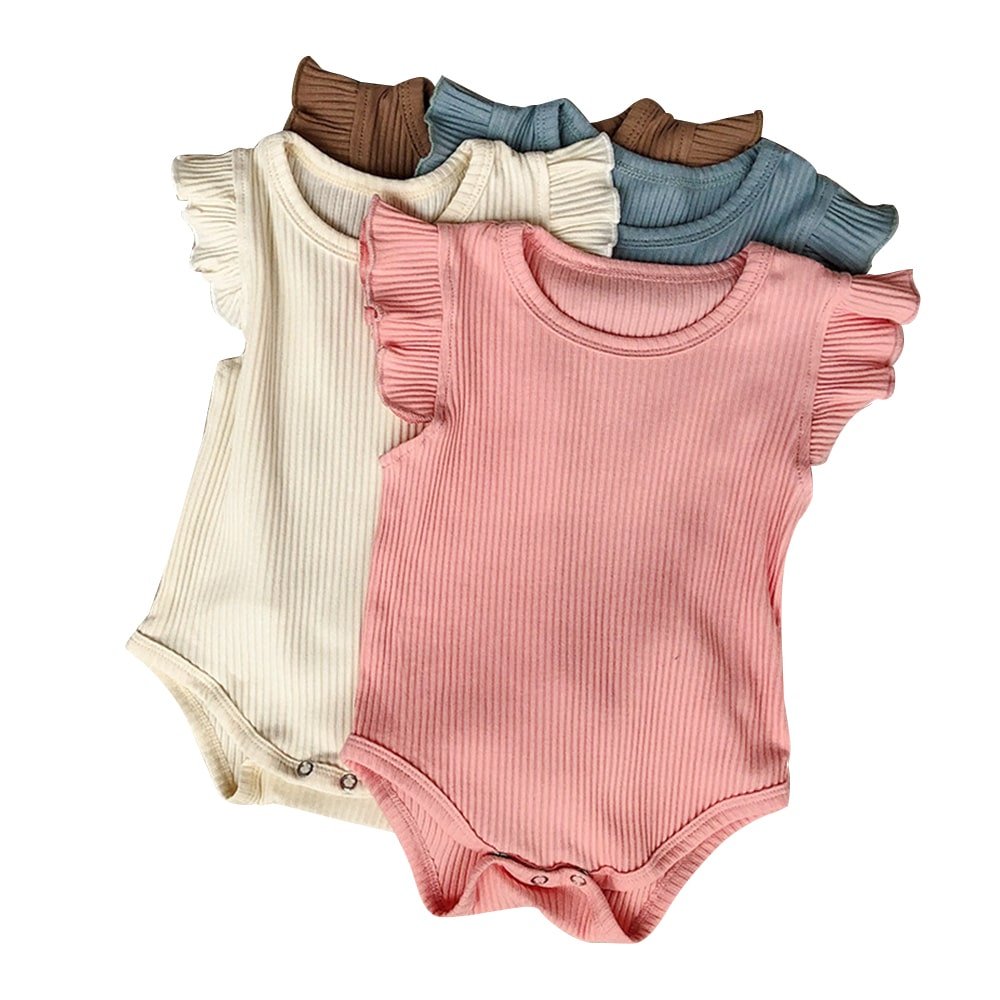Frills Ribbed Romper - Baby Rompers at Louie Meets Lola