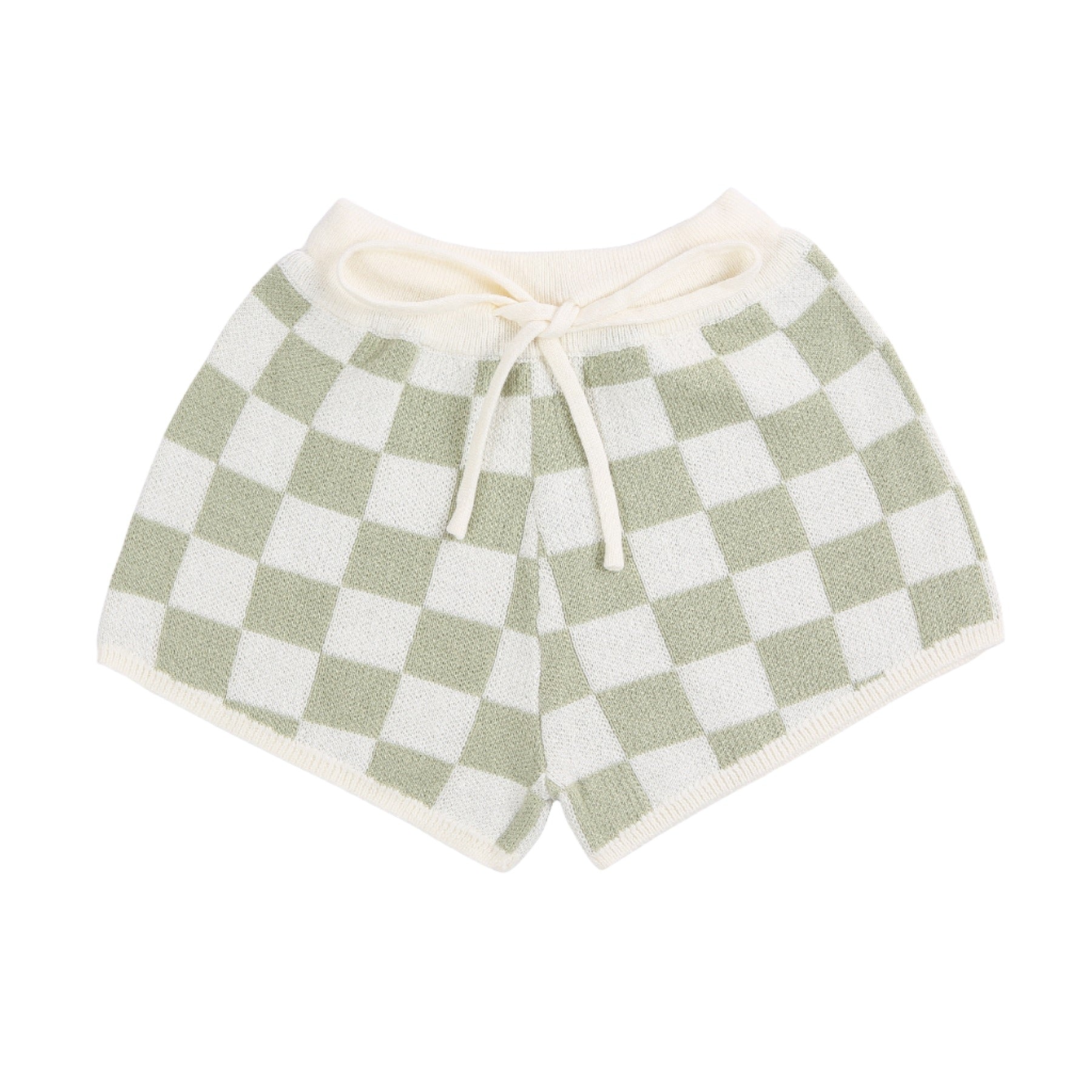 Gingham Lounge Baby Shorts Baby Shorts at Louie Meets Lola