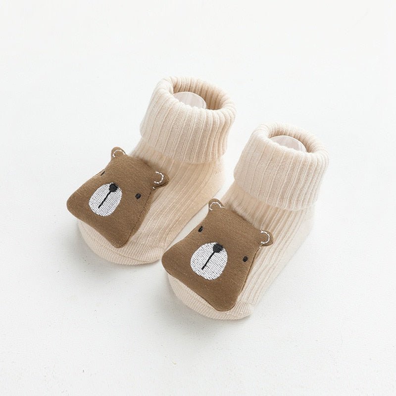 In the Jungle Bear Socks - Baby Socks at Louie Meets Lola