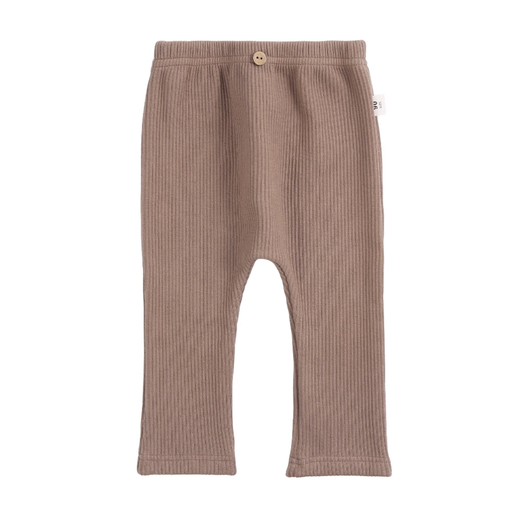 Ribbed Knit Leggings - Brown - Baby Pants at Louie Meets Lola