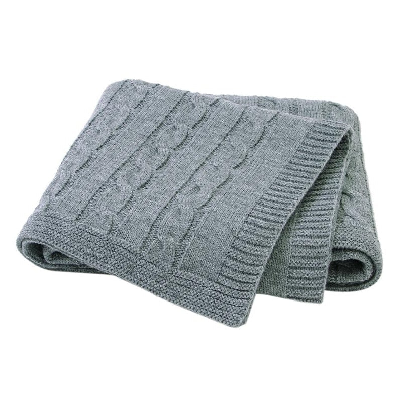 Cableknit Blanket - Baby Blankets at Louie Meets Lola