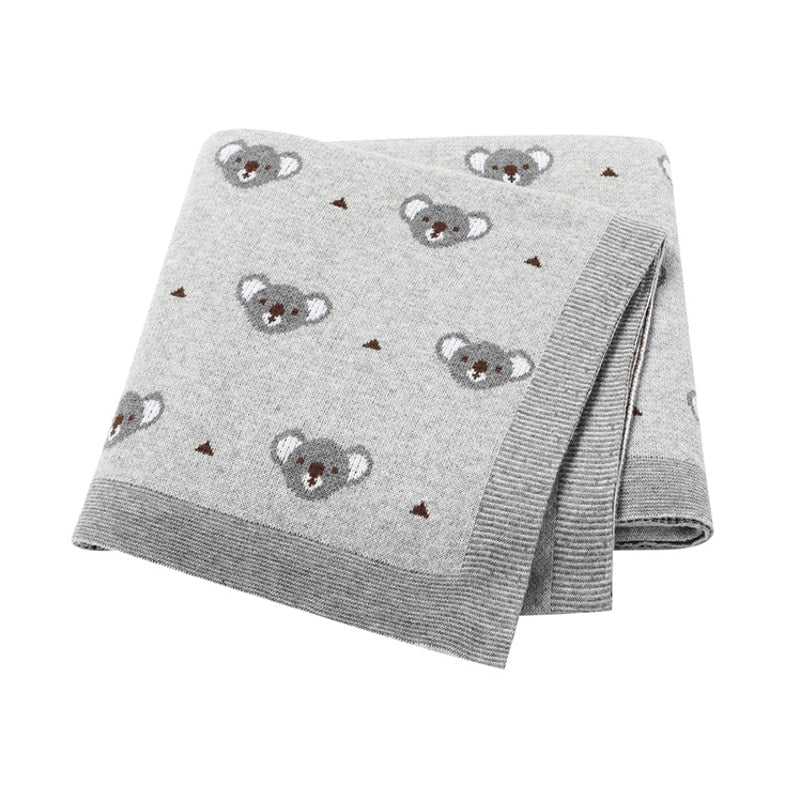 Baby Koala Blanket in Grey - Baby Blankets at Louie Meets Lola