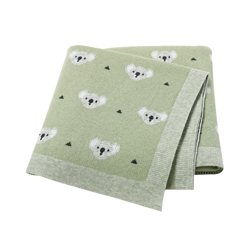 Baby Koala Blanket in Green - Baby Blankets at Louie Meets Lola