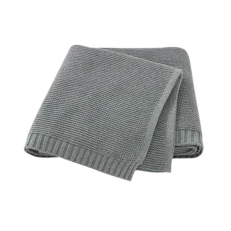 Adriatic Blanket in Grey - Baby Blankets at Louie Meets Lola