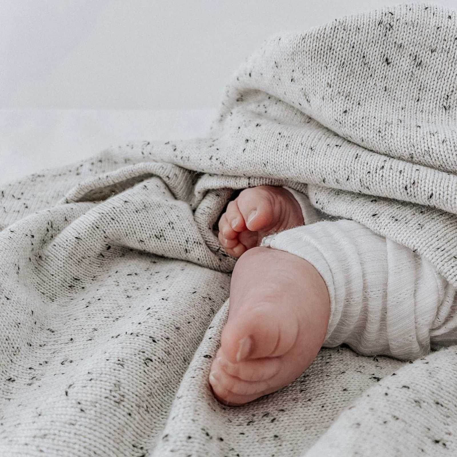 Confetti Sprinkles Keepsake Baby Blanket in Oat - Baby Blankets at Louie Meets Lola