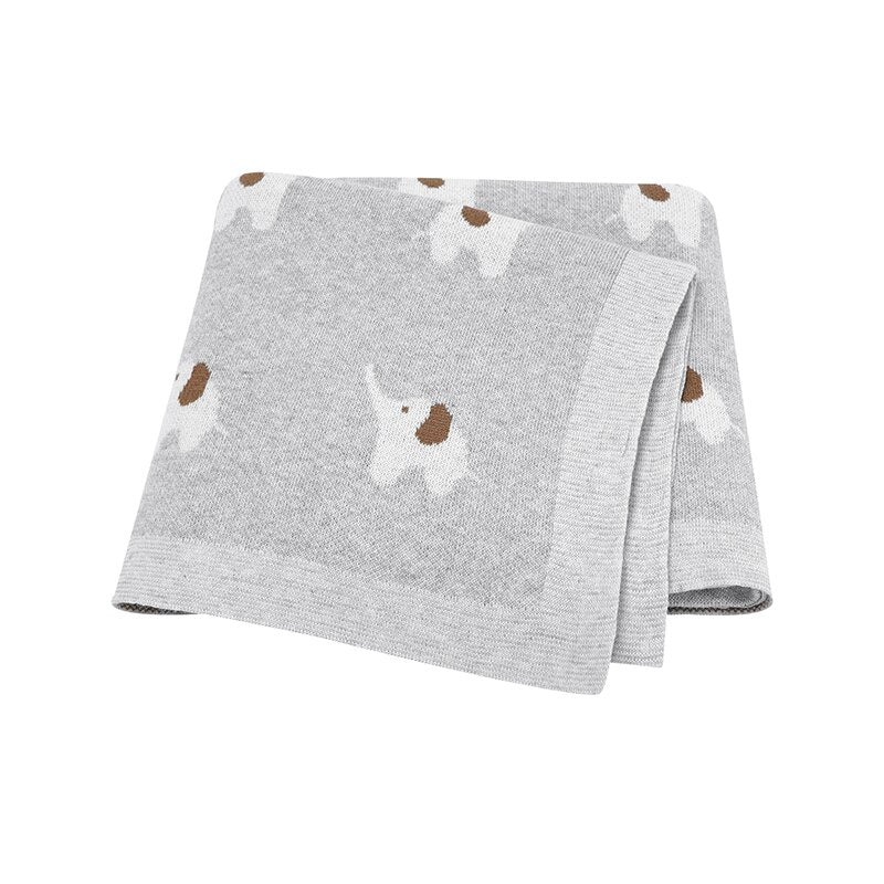 Ernie the Elephant Blanket in Grey - Baby Blankets at Louie Meets Lola