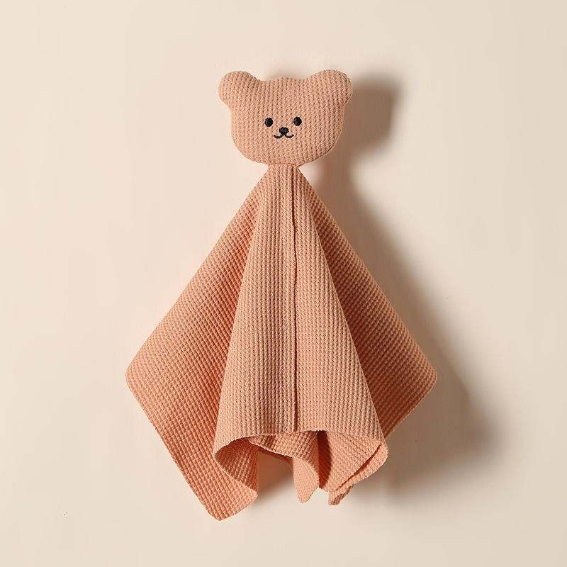 Bear Hug Waffle Comforter - Clay - Baby Comforters at Louie Meets Lola