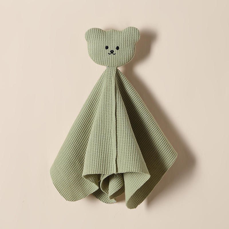 Bear Hug Waffle Comforter - Sage - Baby Comforters at Louie Meets Lola