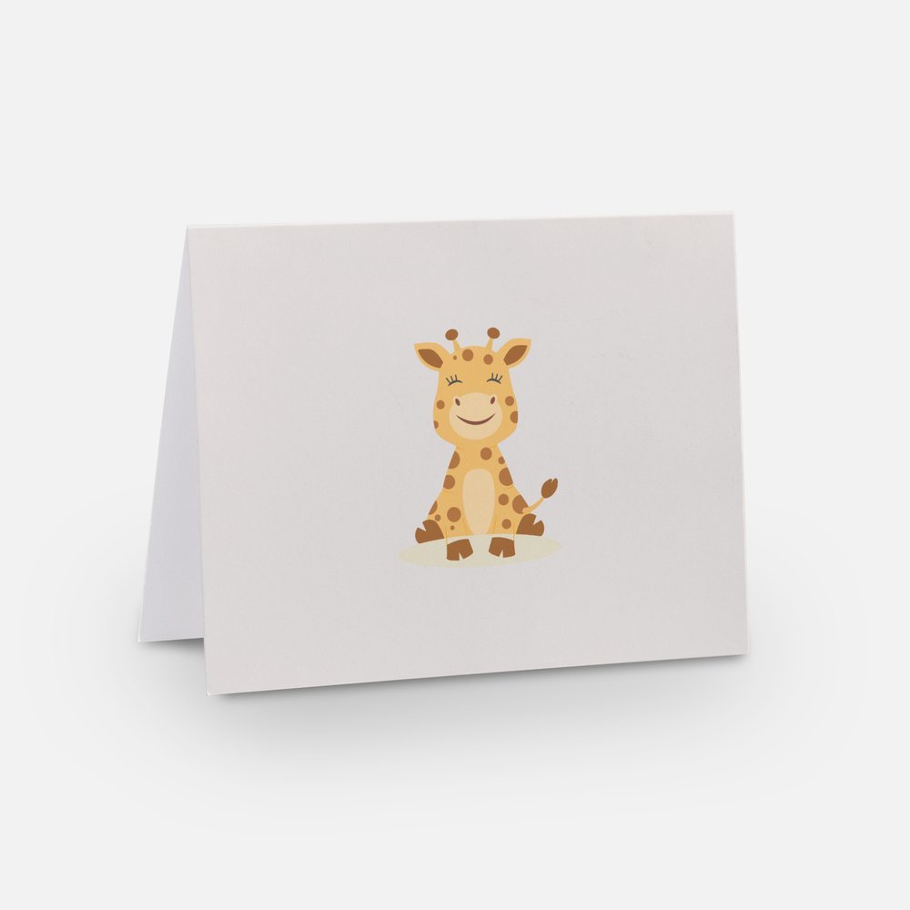 Geoff the Giraffe Greeting Card - Baby Greeting & Note Cards at Louie Meets Lola