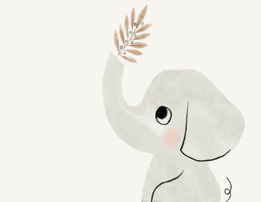Scandi Elephant Greeting Card - Buy Greeting & Note Cards at Louie Meets Lola