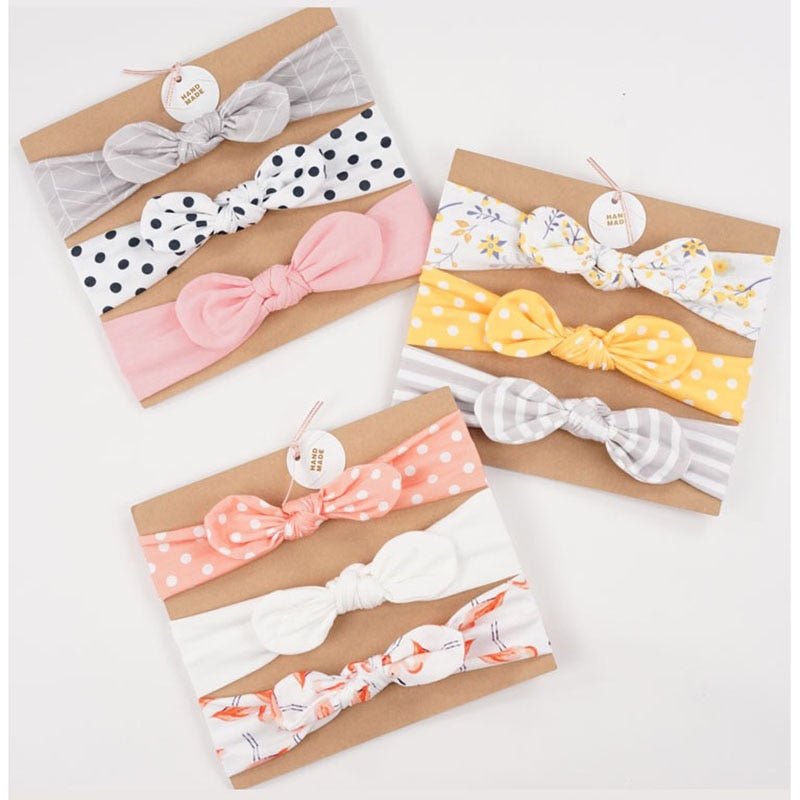 Bella 3pc Headbands - Baby Headbands at Louie Meets Lola