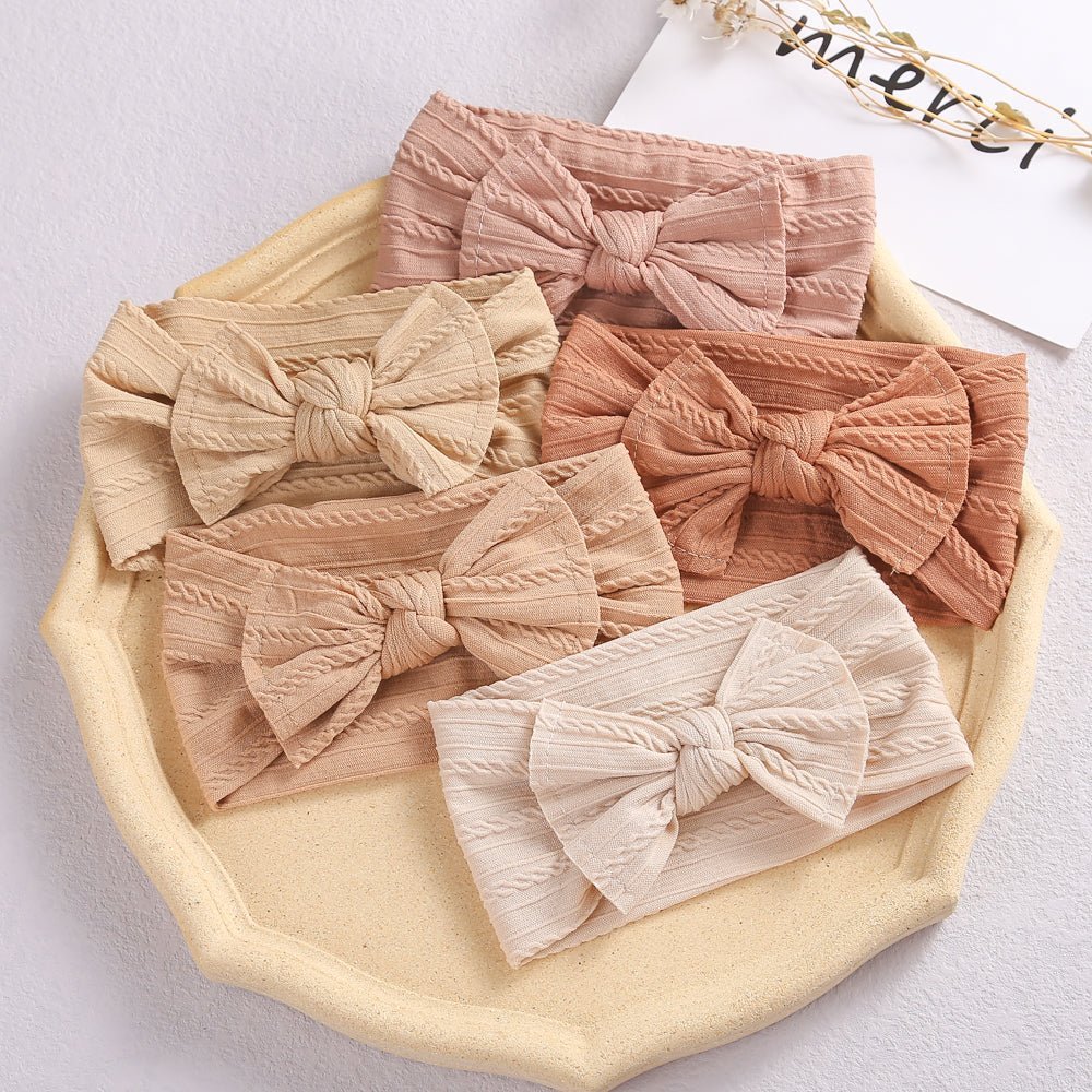 Scarlett Oversized Topknot Headband - Mustard - Baby Headbands at Louie Meets Lola