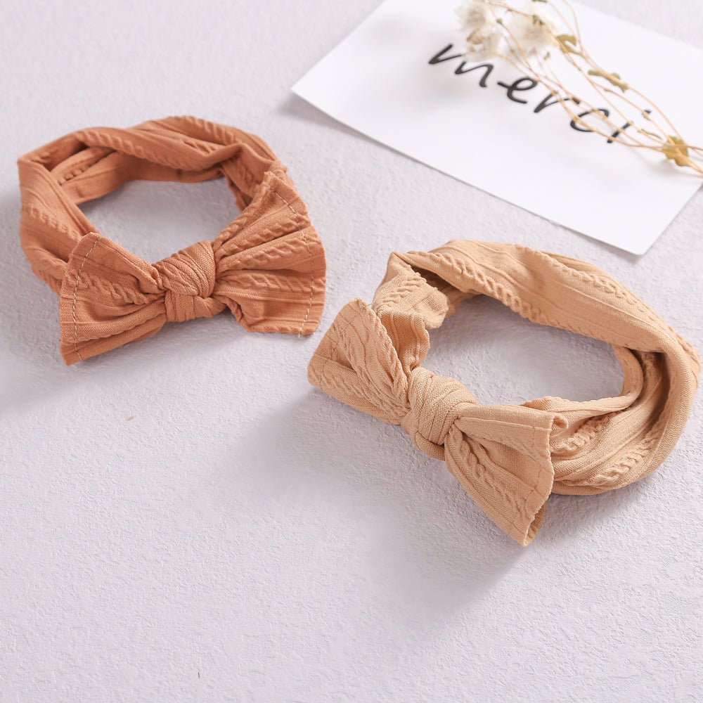 Scarlett Oversized Topknot Headband - Nude - Baby Headbands at Louie Meets Lola
