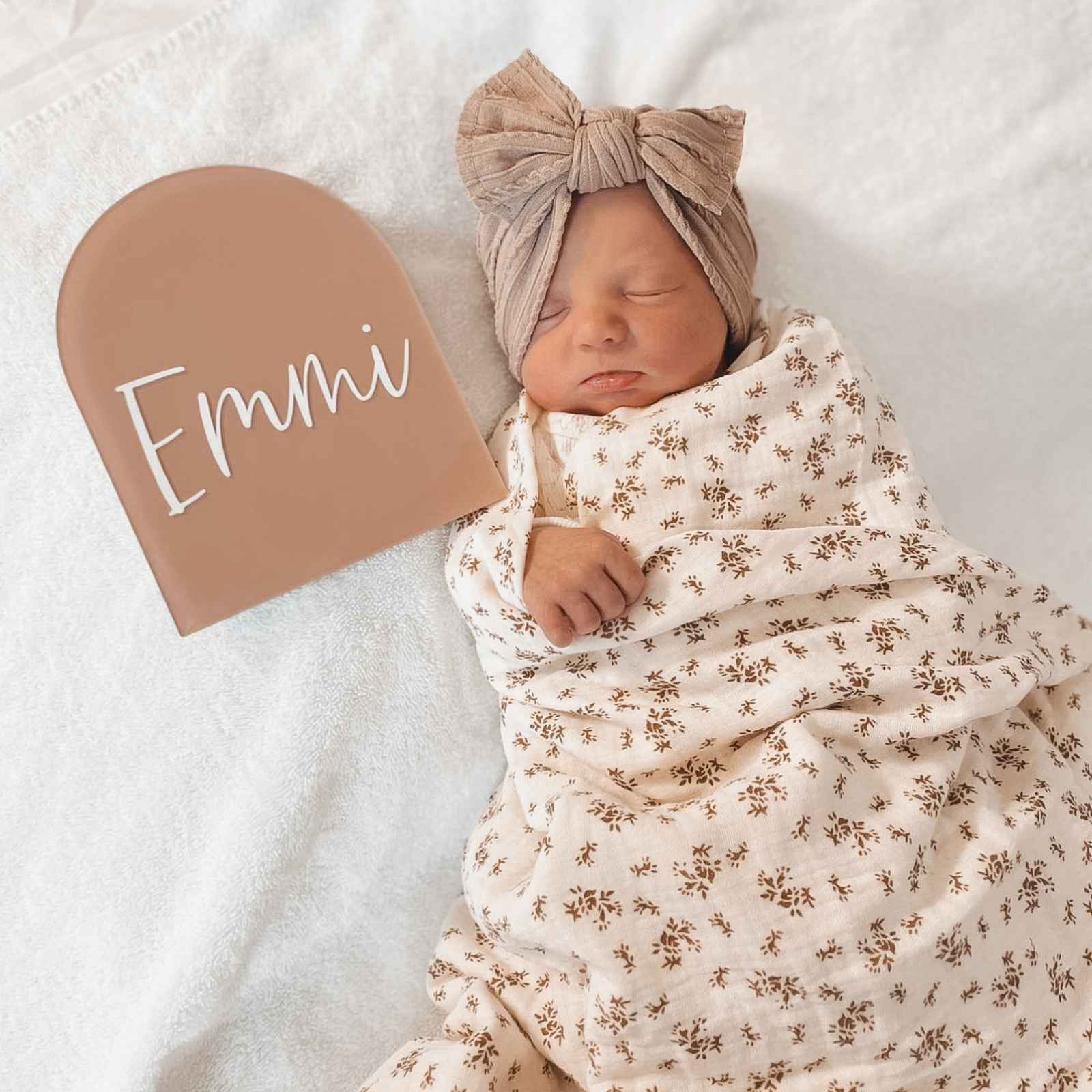 Scarlett Oversized Topknot Headband - Nude - Baby Headbands at Louie Meets Lola