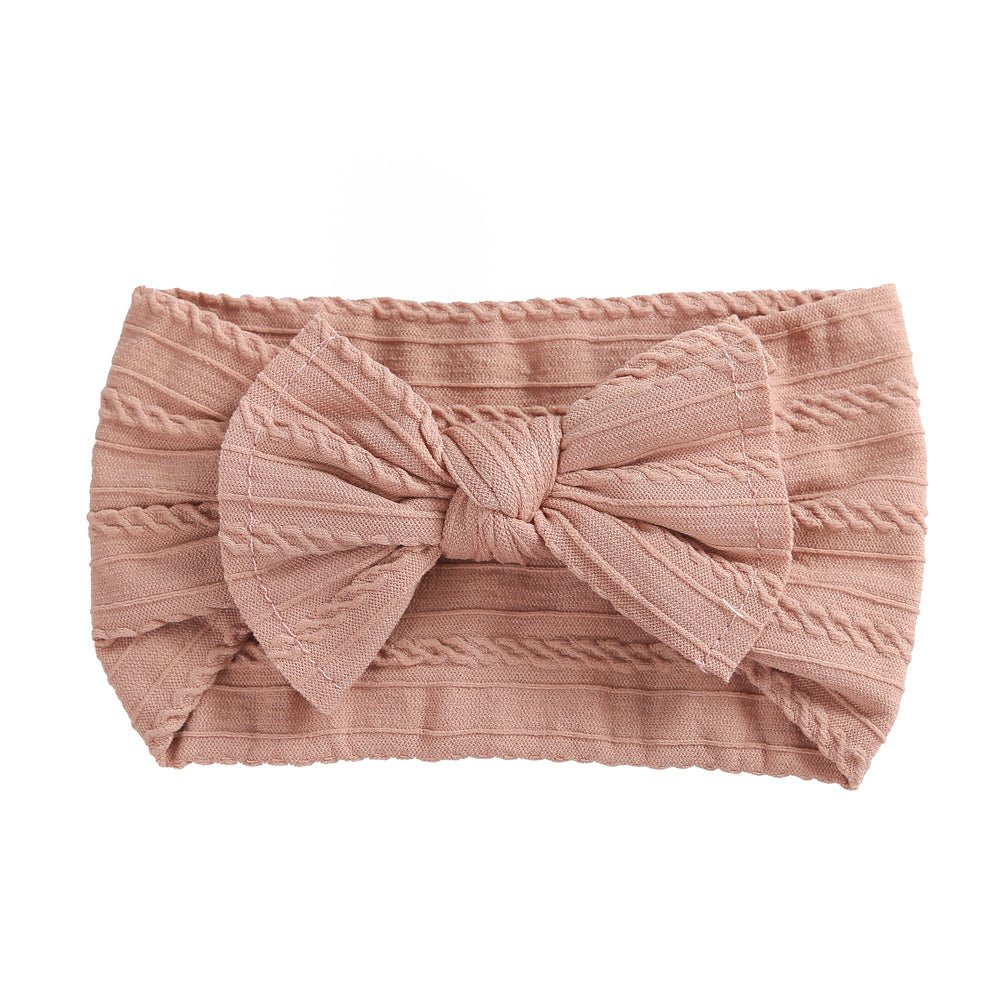 Scarlett Oversized Topknot Headband - Nude - Baby Headbands at Louie Meets Lola