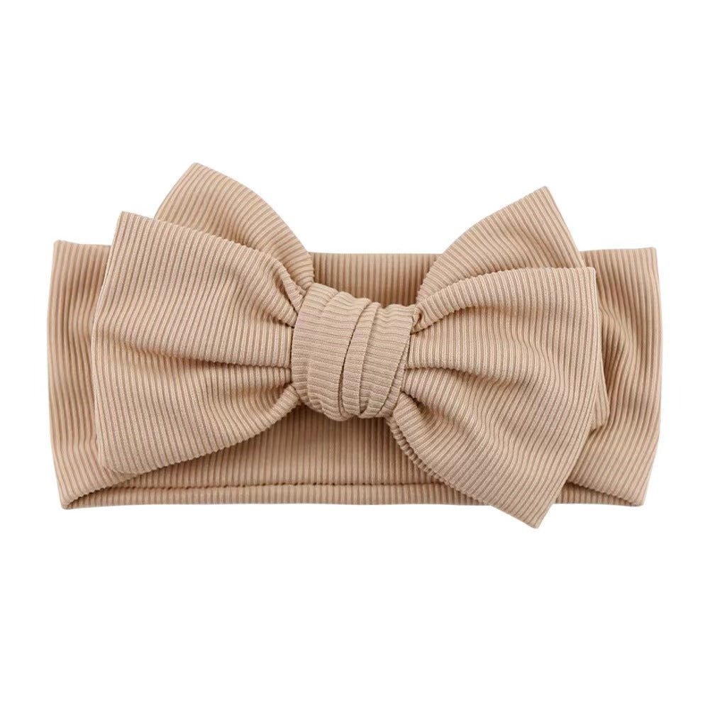 Marshmallow Oversized Ribbed Topknot - Baby Headbands at Louie Meets Lola
