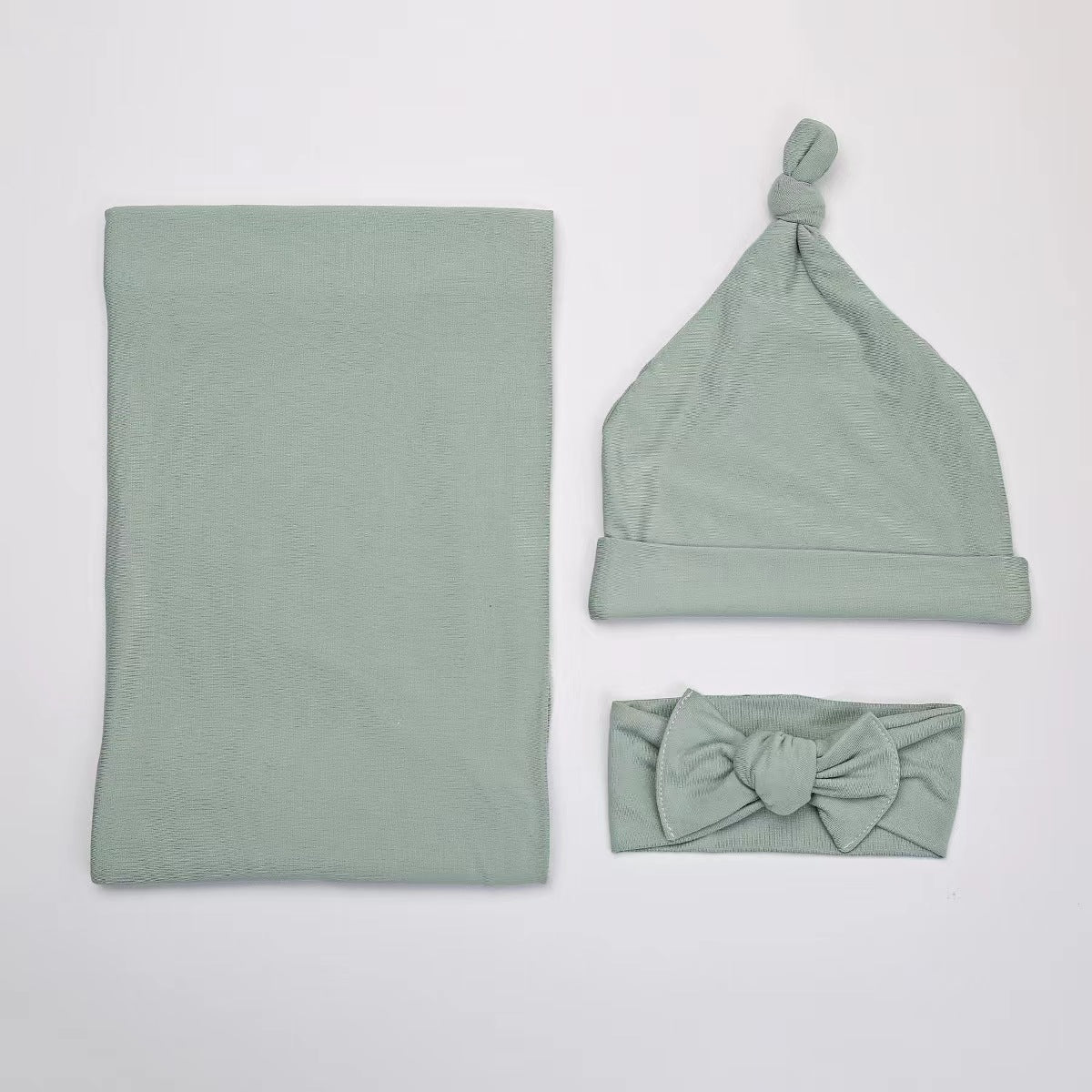 Baby Jersey Topknot Headband - Sage - Baby Headbands at Louie Meets Lola