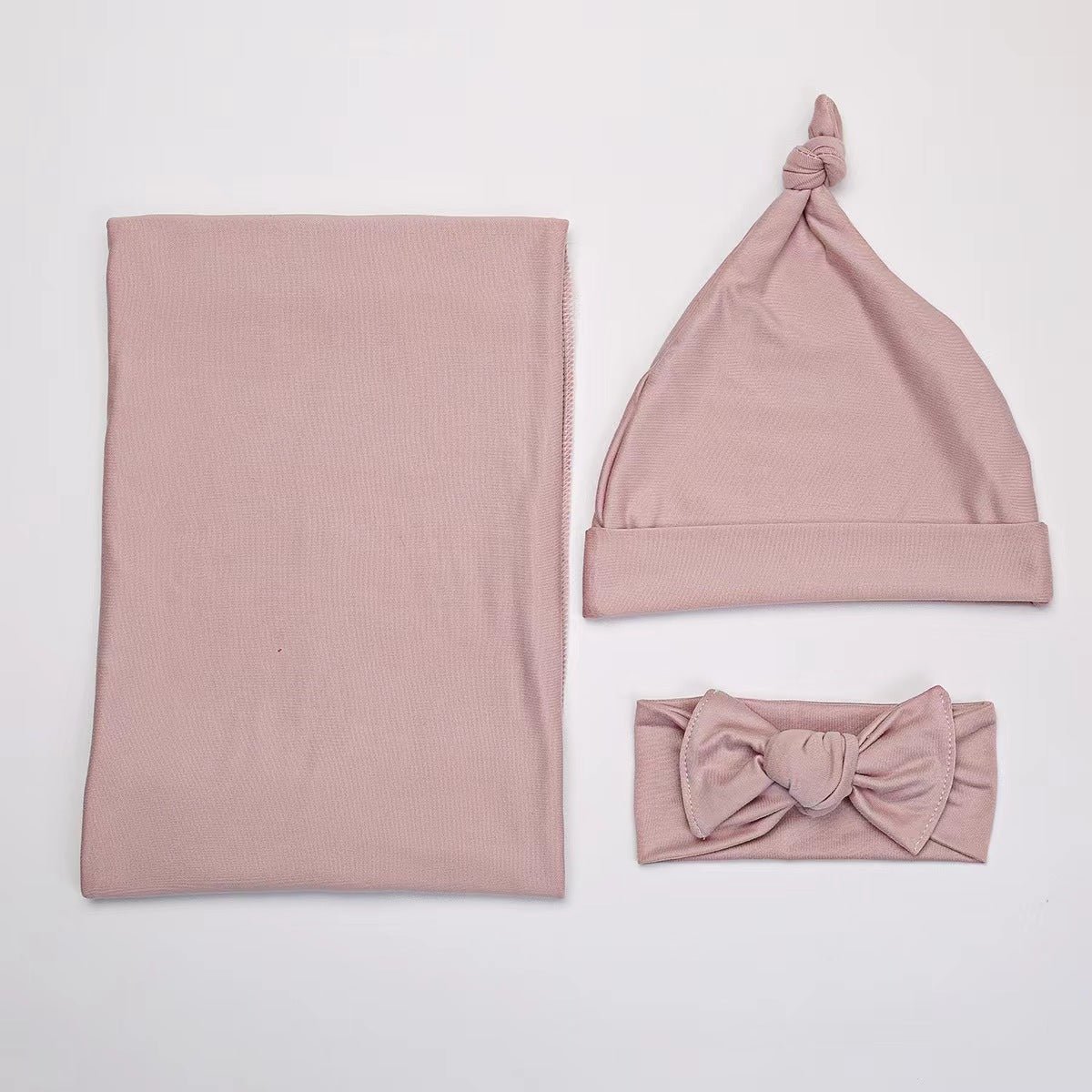 Baby Jersey Topknot Headband - Dusty Pink - Baby Headbands at Louie Meets Lola