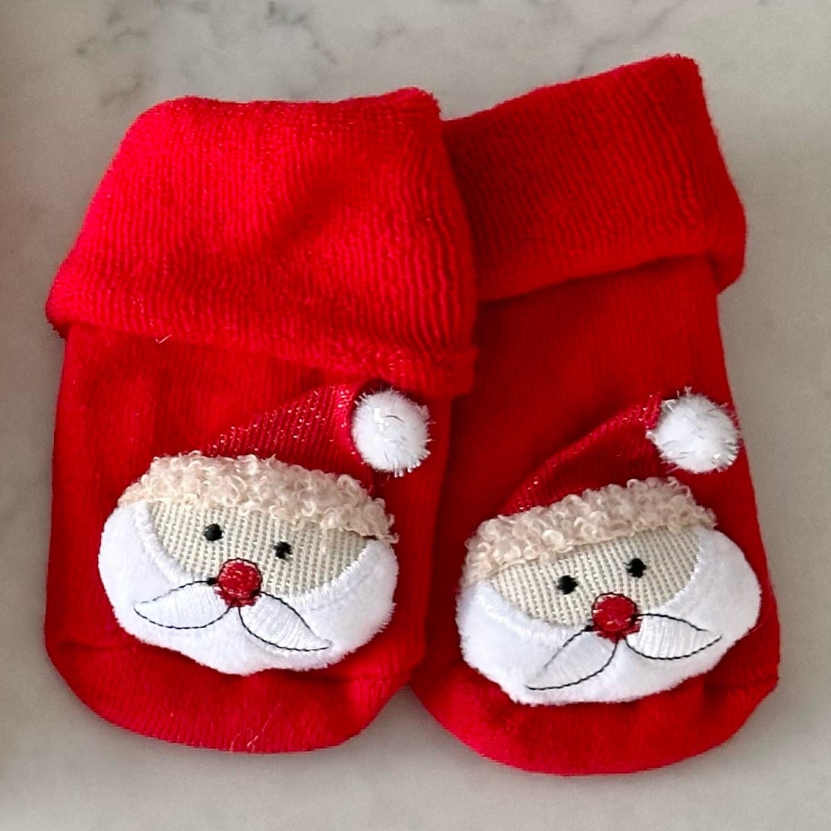 Santa Socks - Baby Socks at Louie Meets Lola