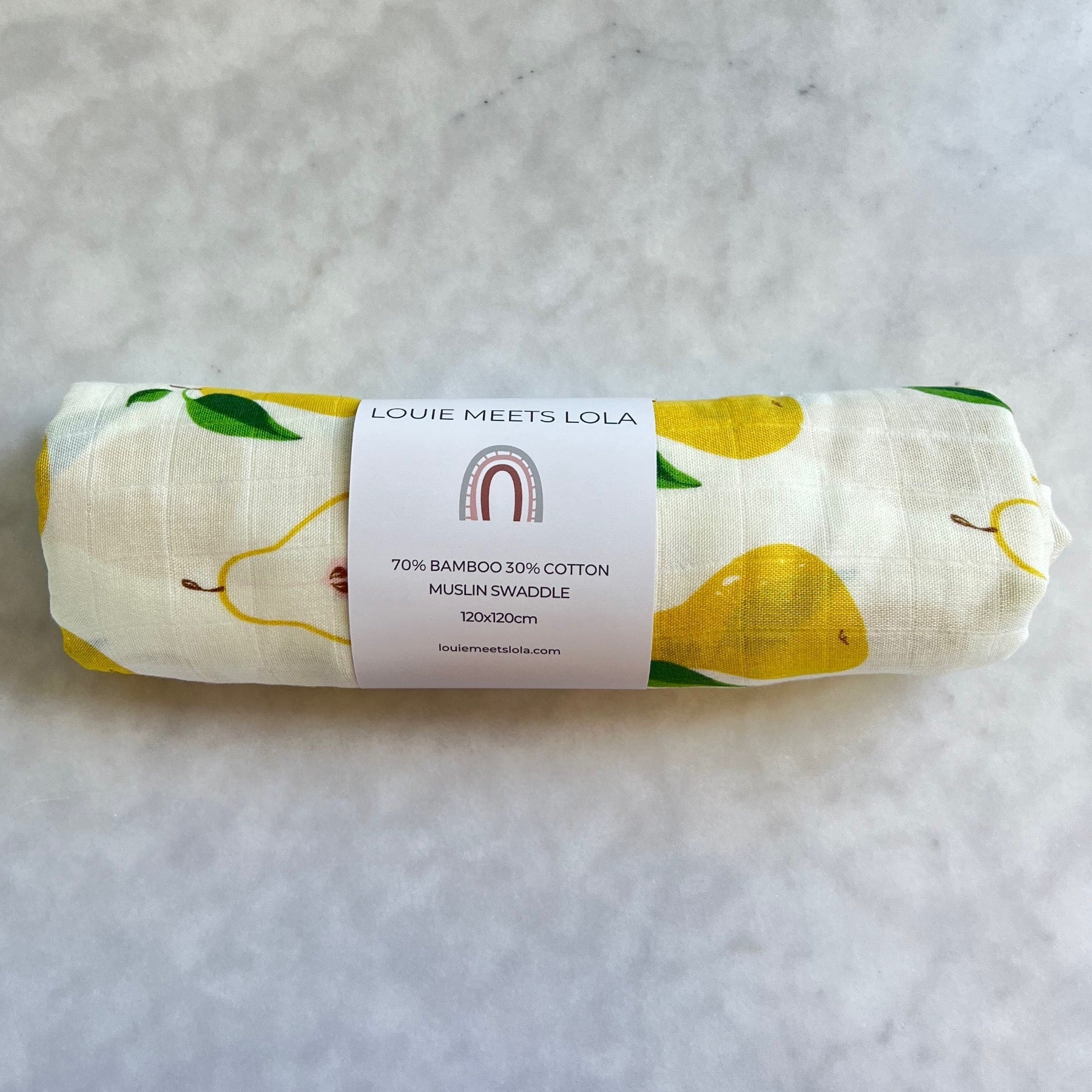 Golden Pear-adise Swaddle - Baby Swaddles & Wraps at Louie Meets Lola
