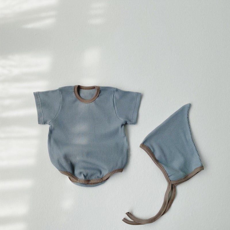 Trims Romper with Hood - Baby Rompers at Louie Meets Lola